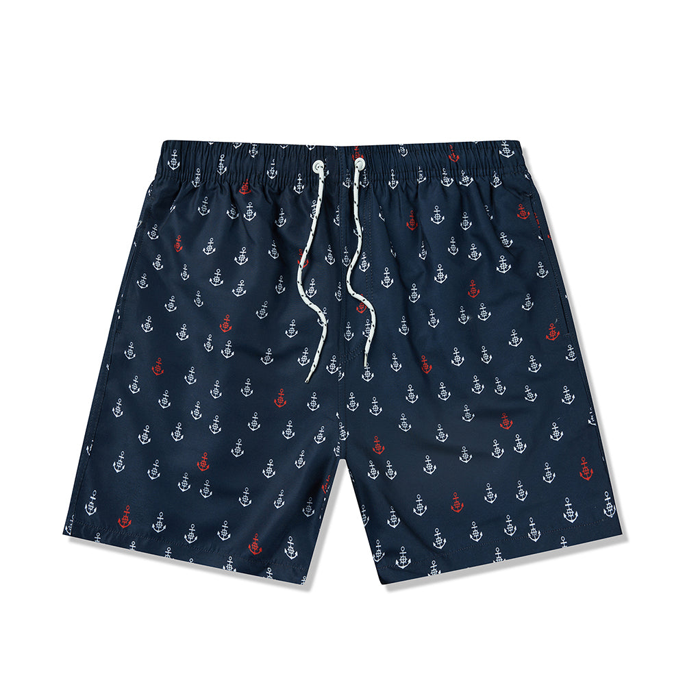 Printed Swim Shorts - Lobsters Anchor