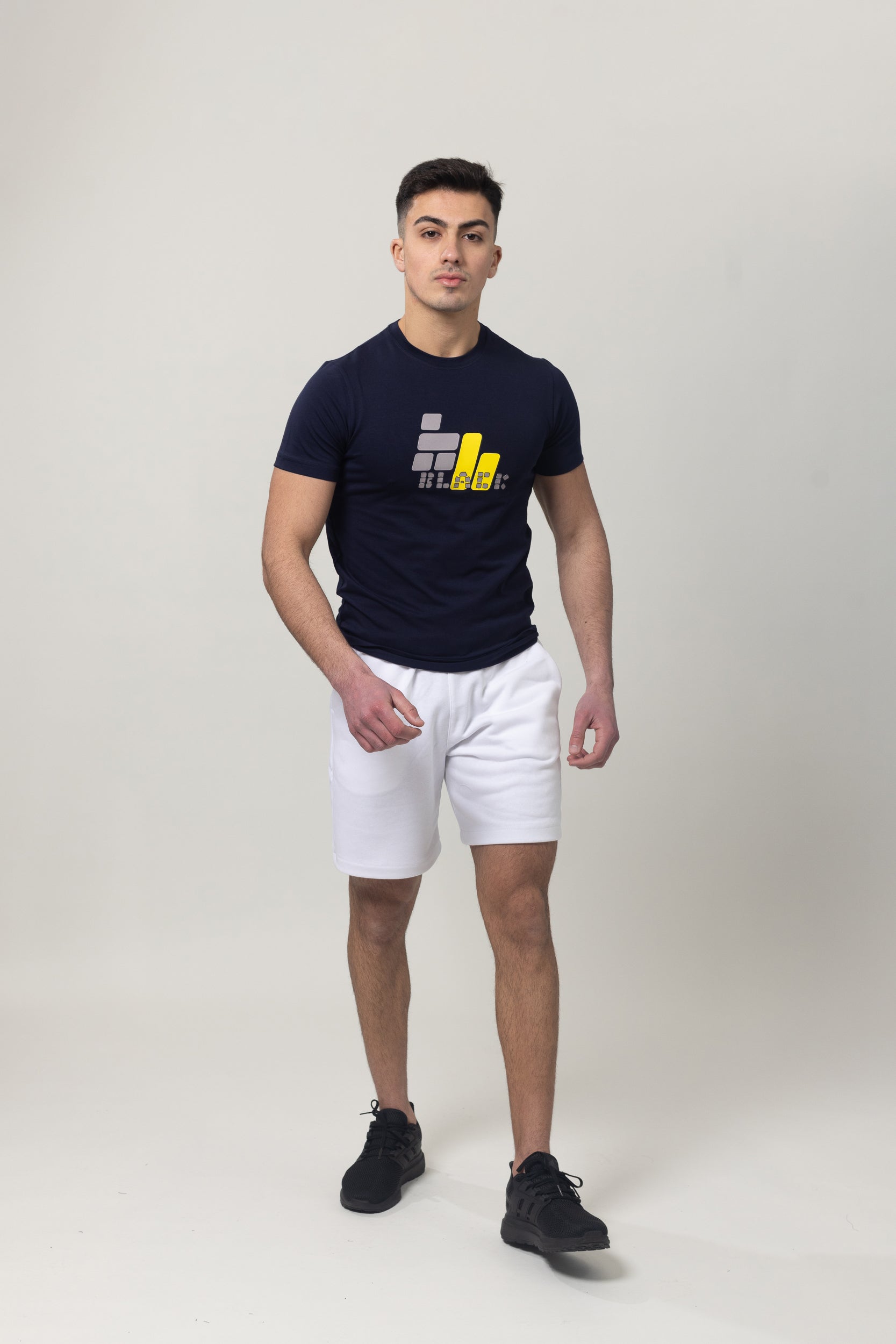 T-Shirt Cotton Lycra Round Neck - Navy