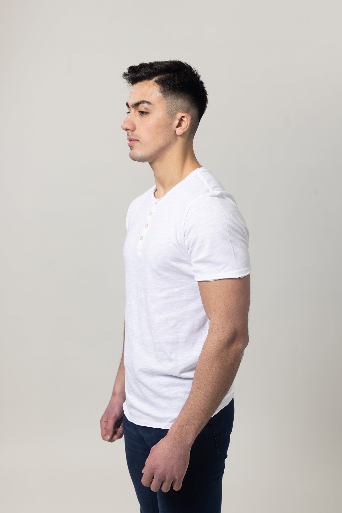 Washer Round Neck T-Shirt - White