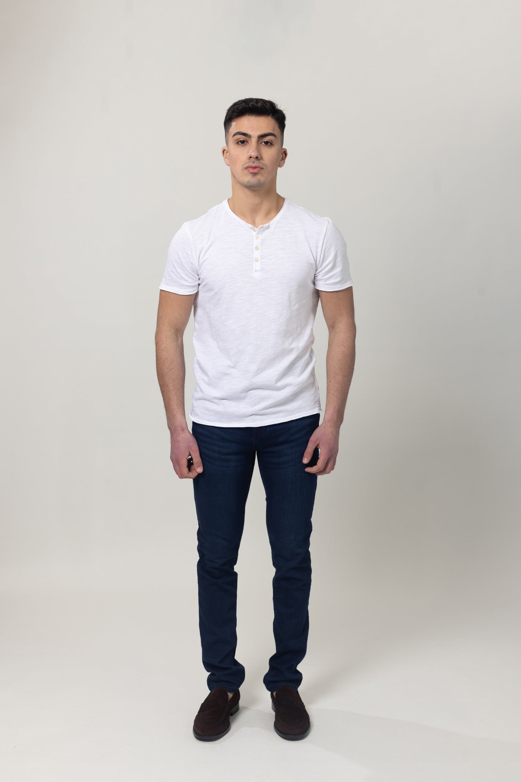 Washer Round Neck T-Shirt - White
