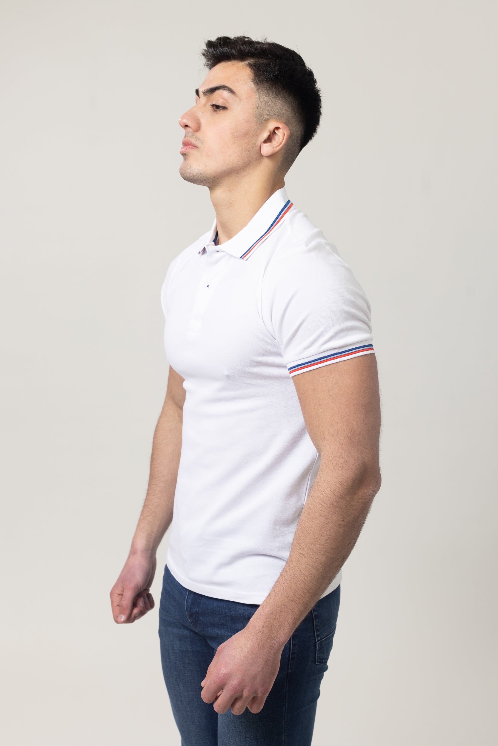 Pique Polo T-Shirt - White