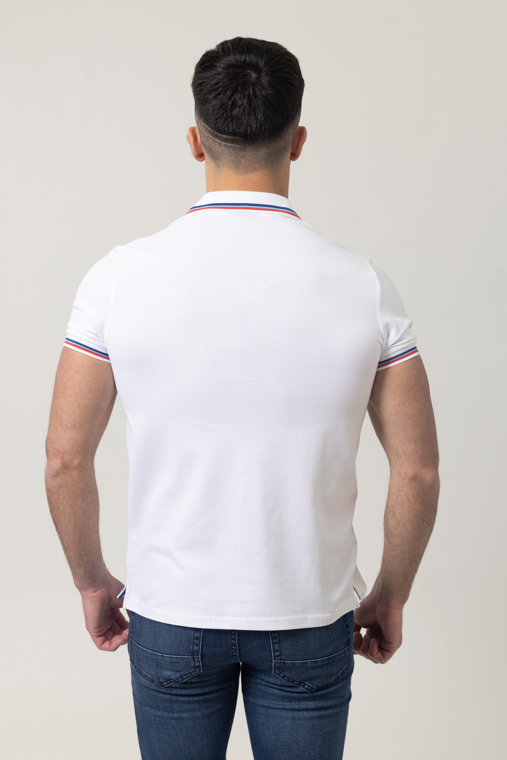 Pique Polo T-Shirt - White