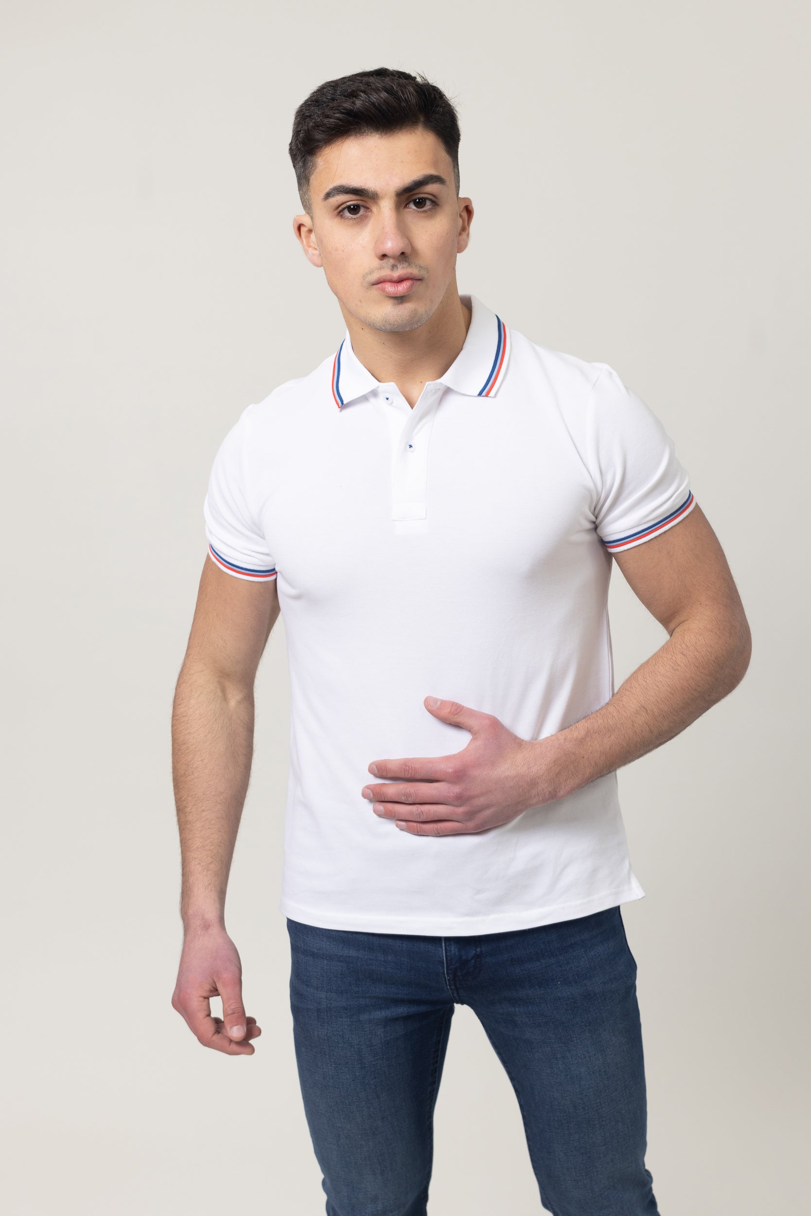 Pique Polo T-Shirt - White