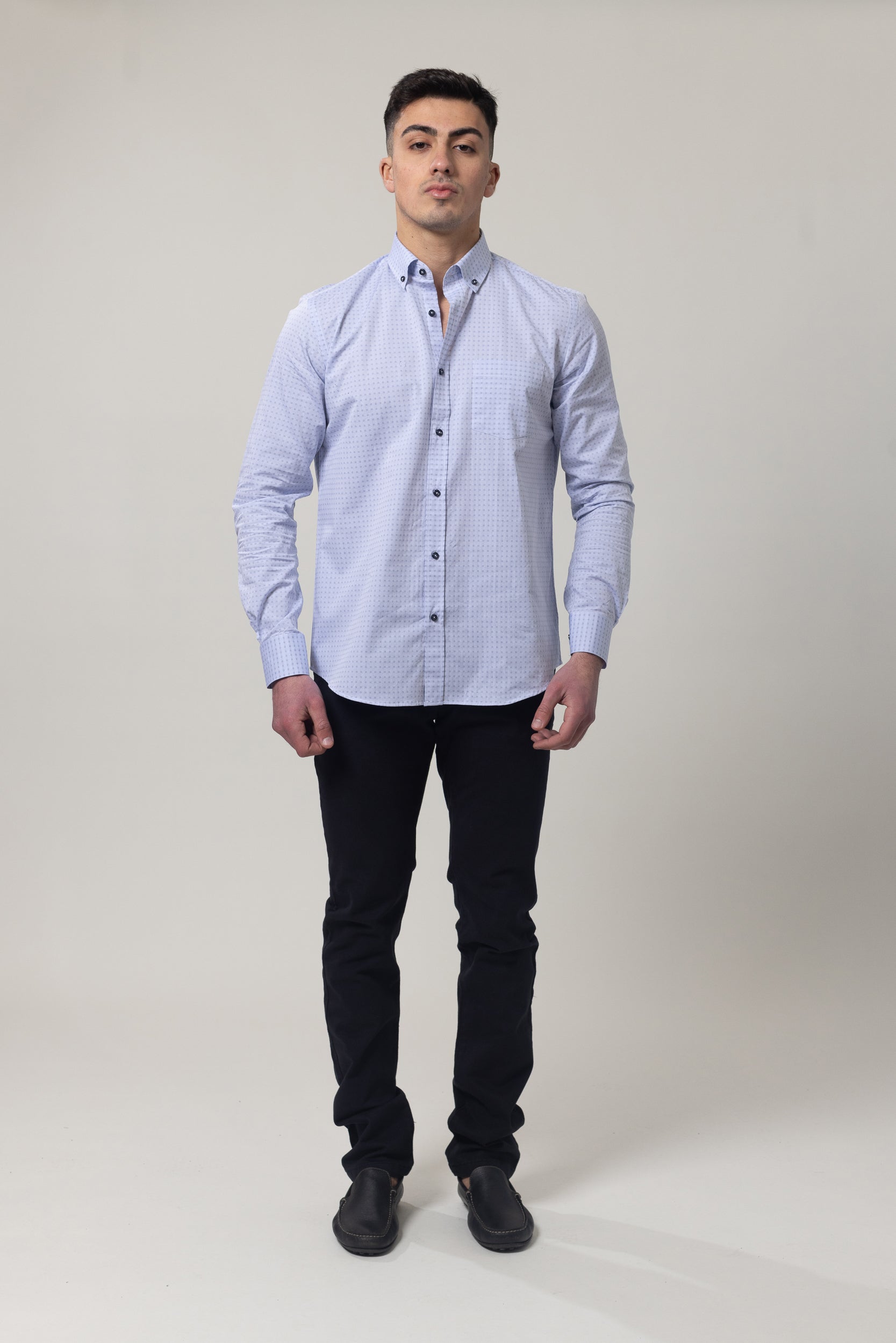 Shirts Long Sleeve - Light Blue