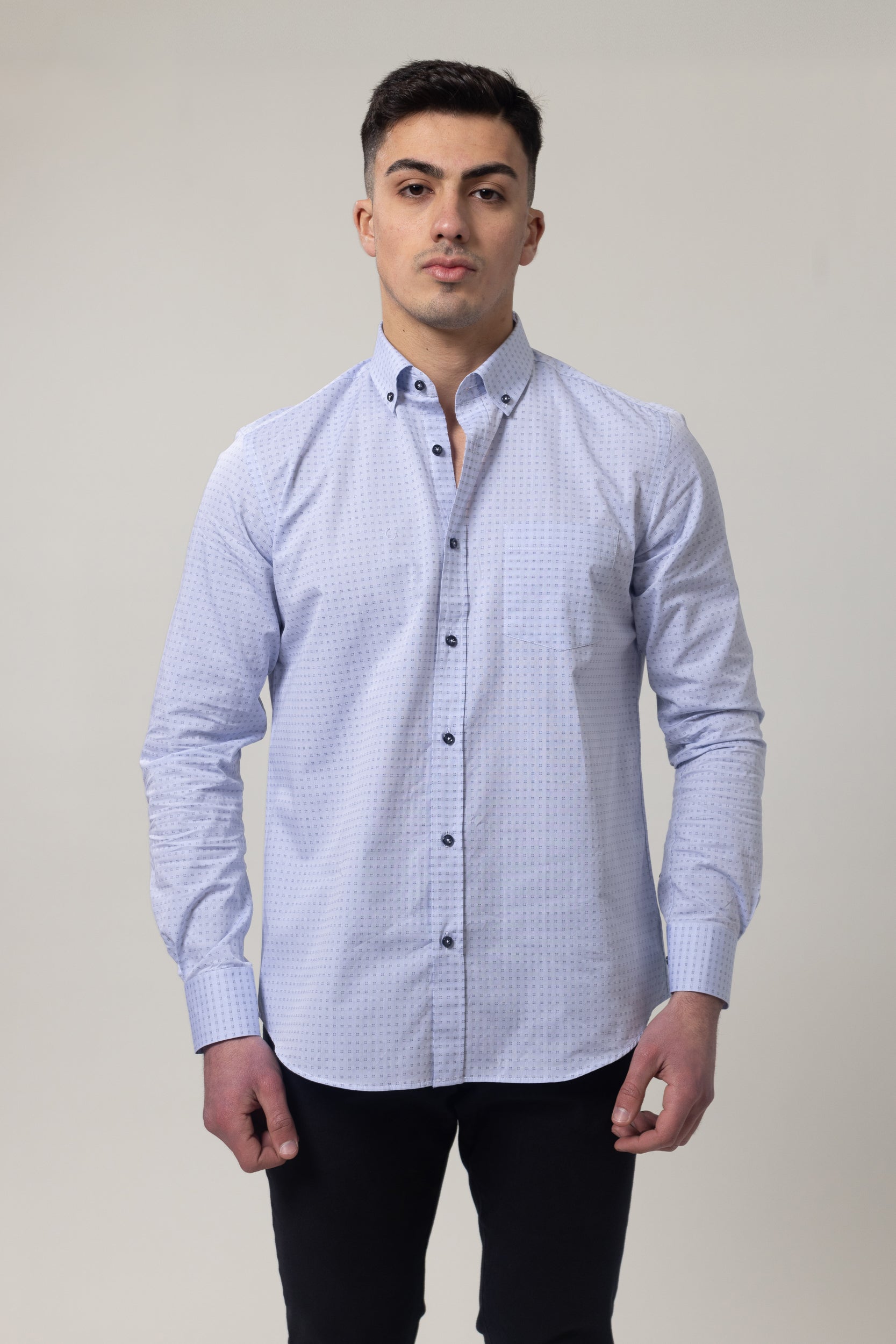 Shirts Long Sleeve - Light Blue