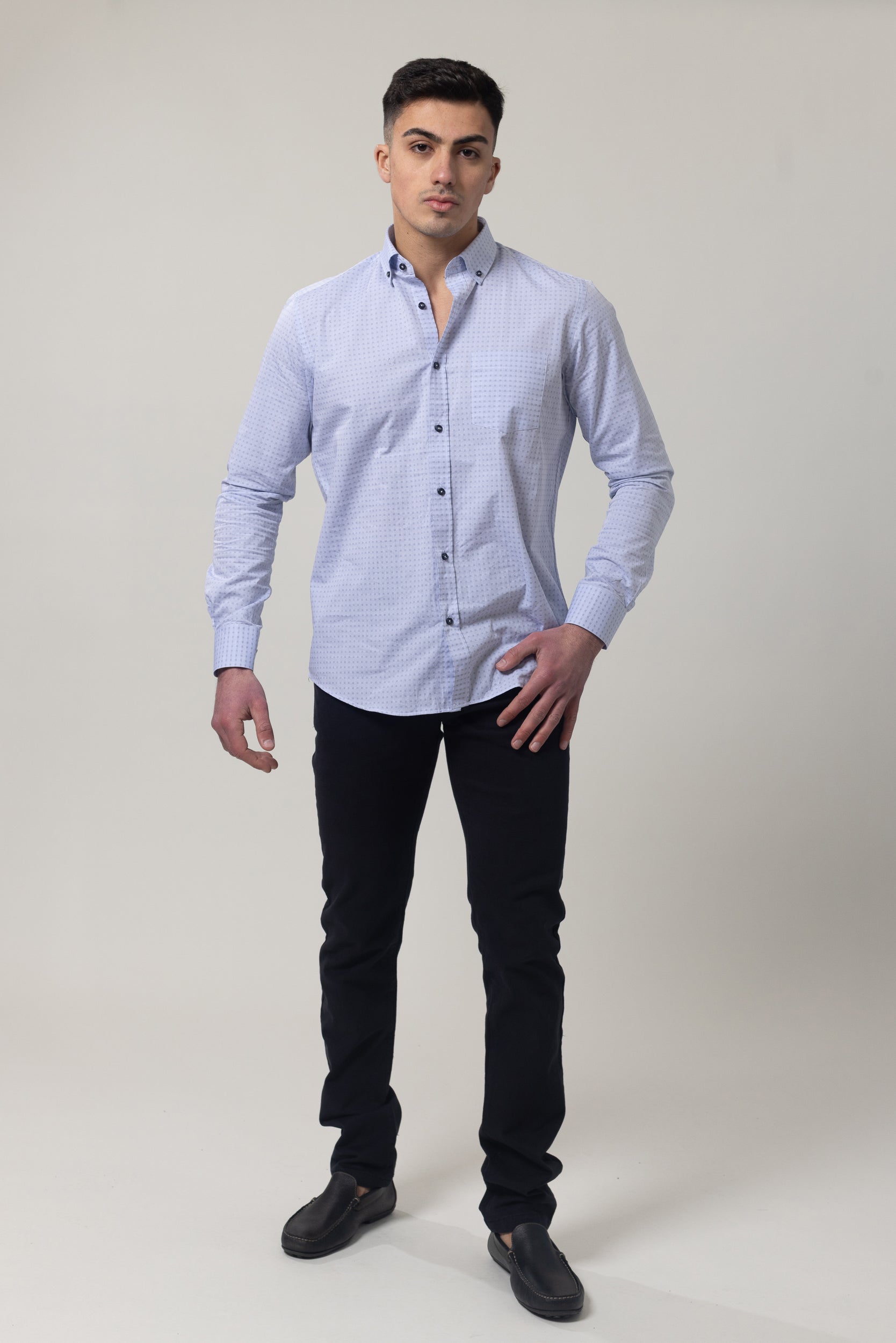 Shirts Long Sleeve - Light Blue