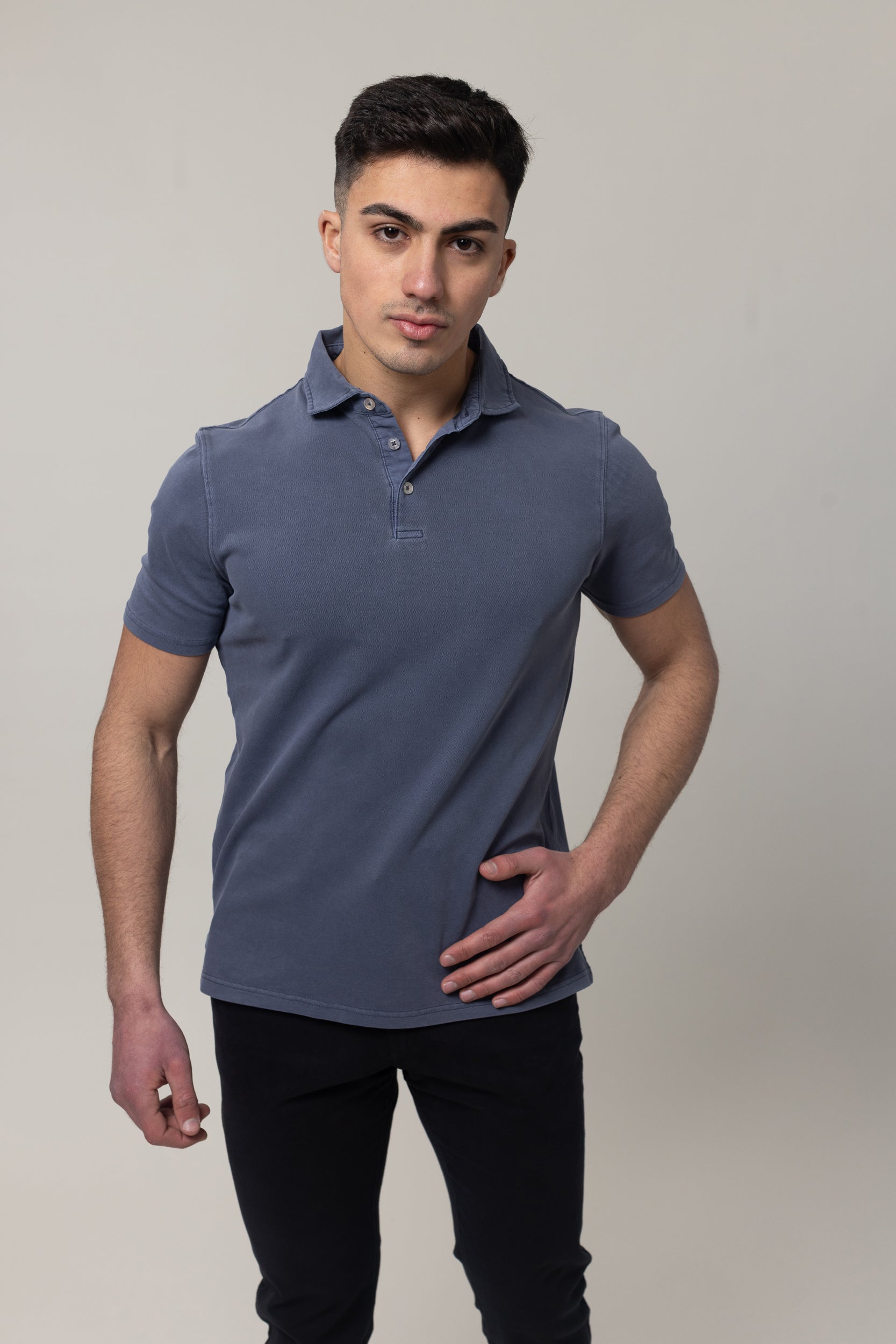 Washer Pique Polo - Navy