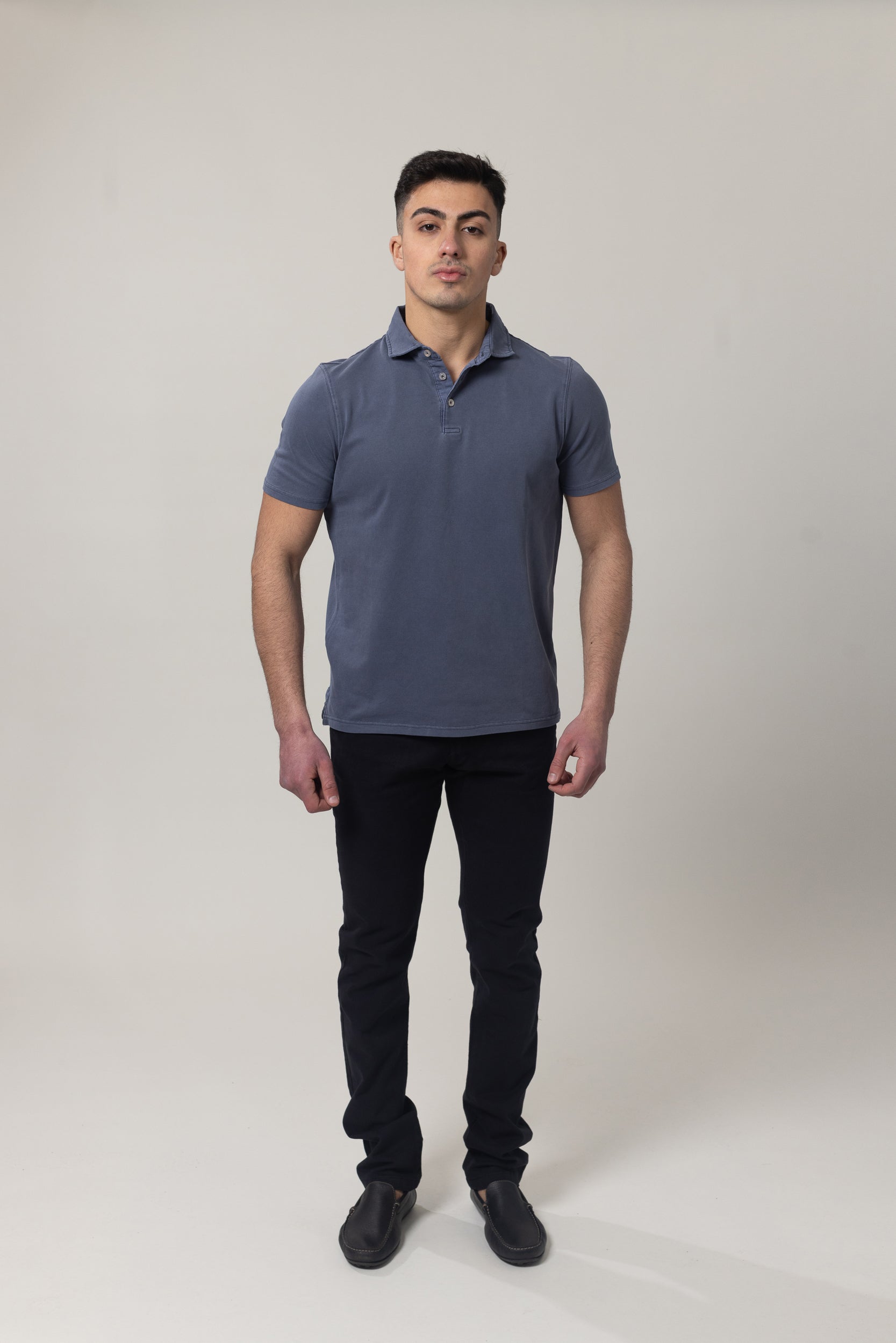 Washer Pique Polo - Navy