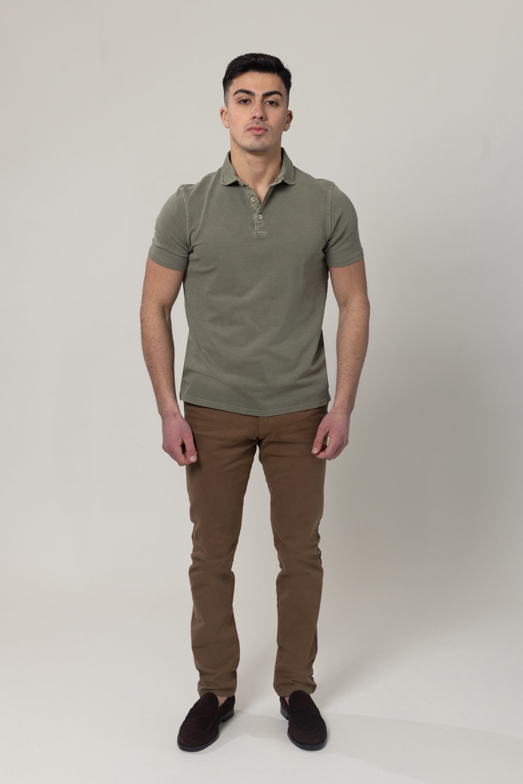 Washer Pique Polo - Green