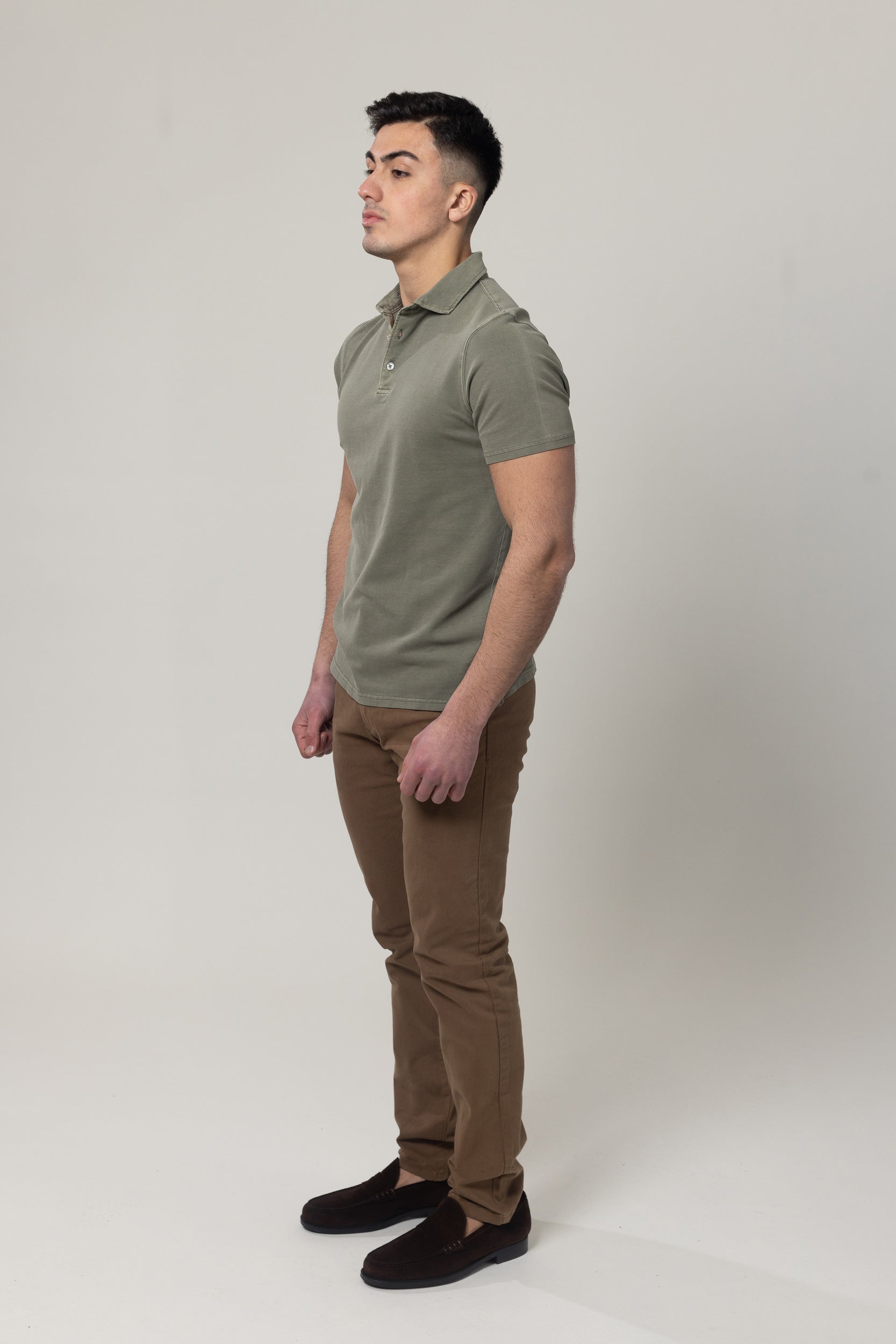 Washer Pique Polo - Green
