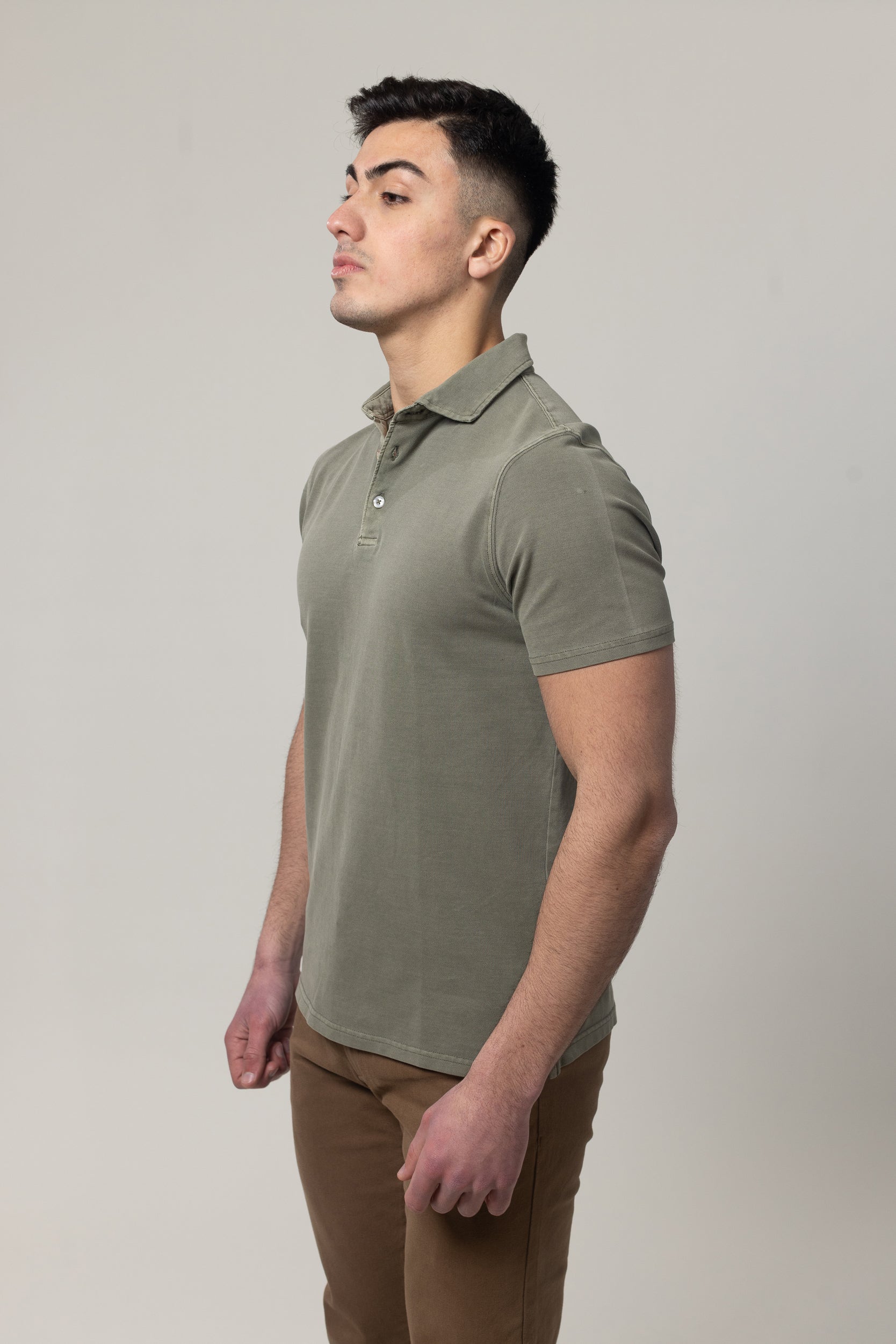 Washer Pique Polo - Green