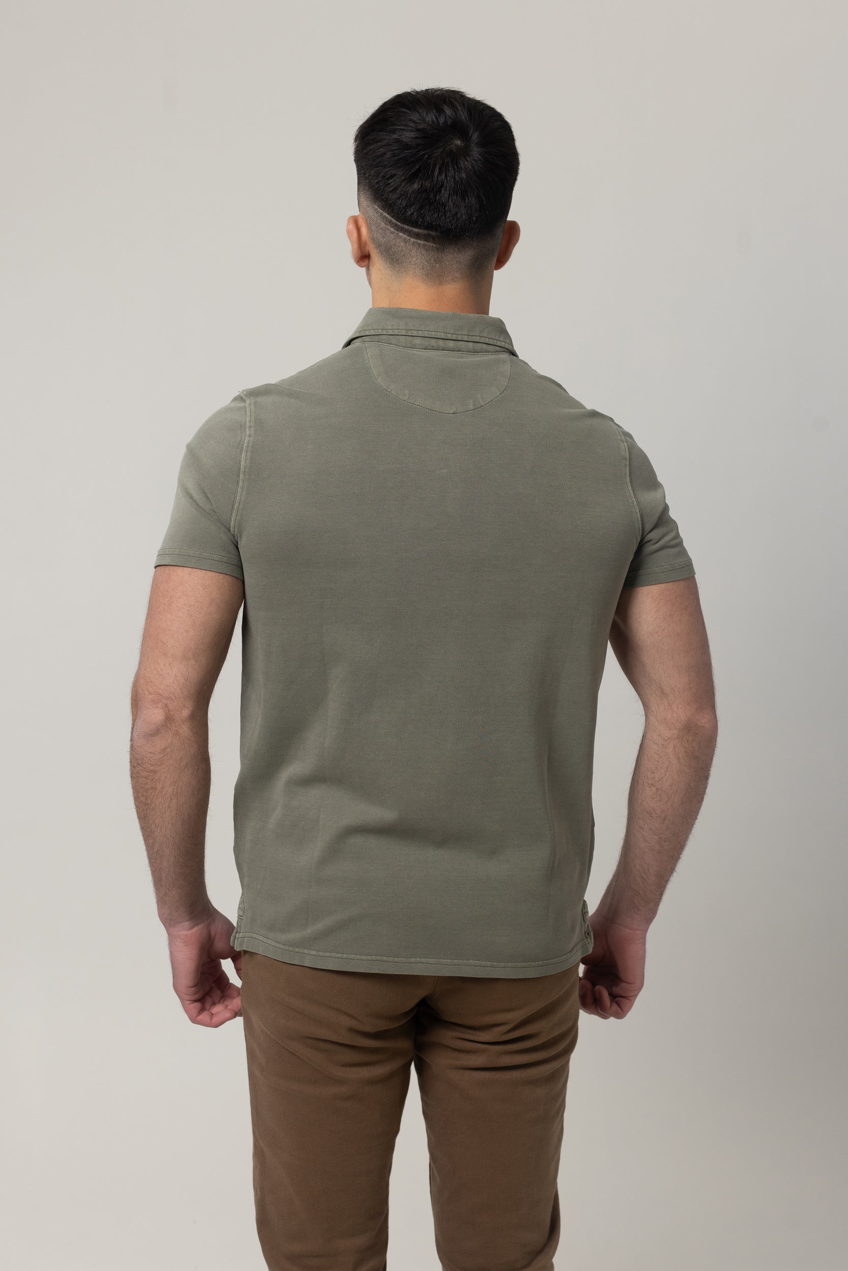 Washer Pique Polo - Green