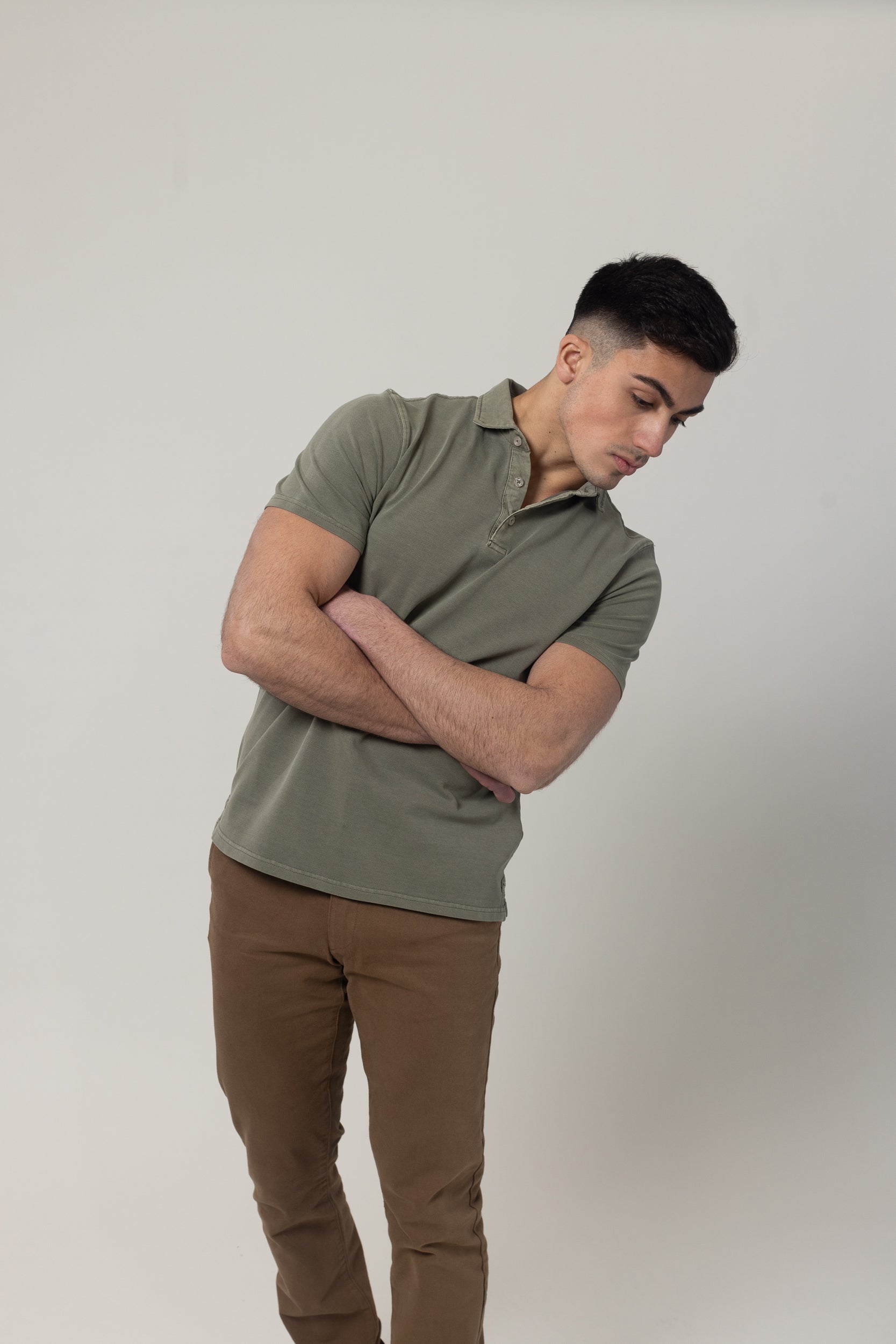 Washer Pique Polo - Green