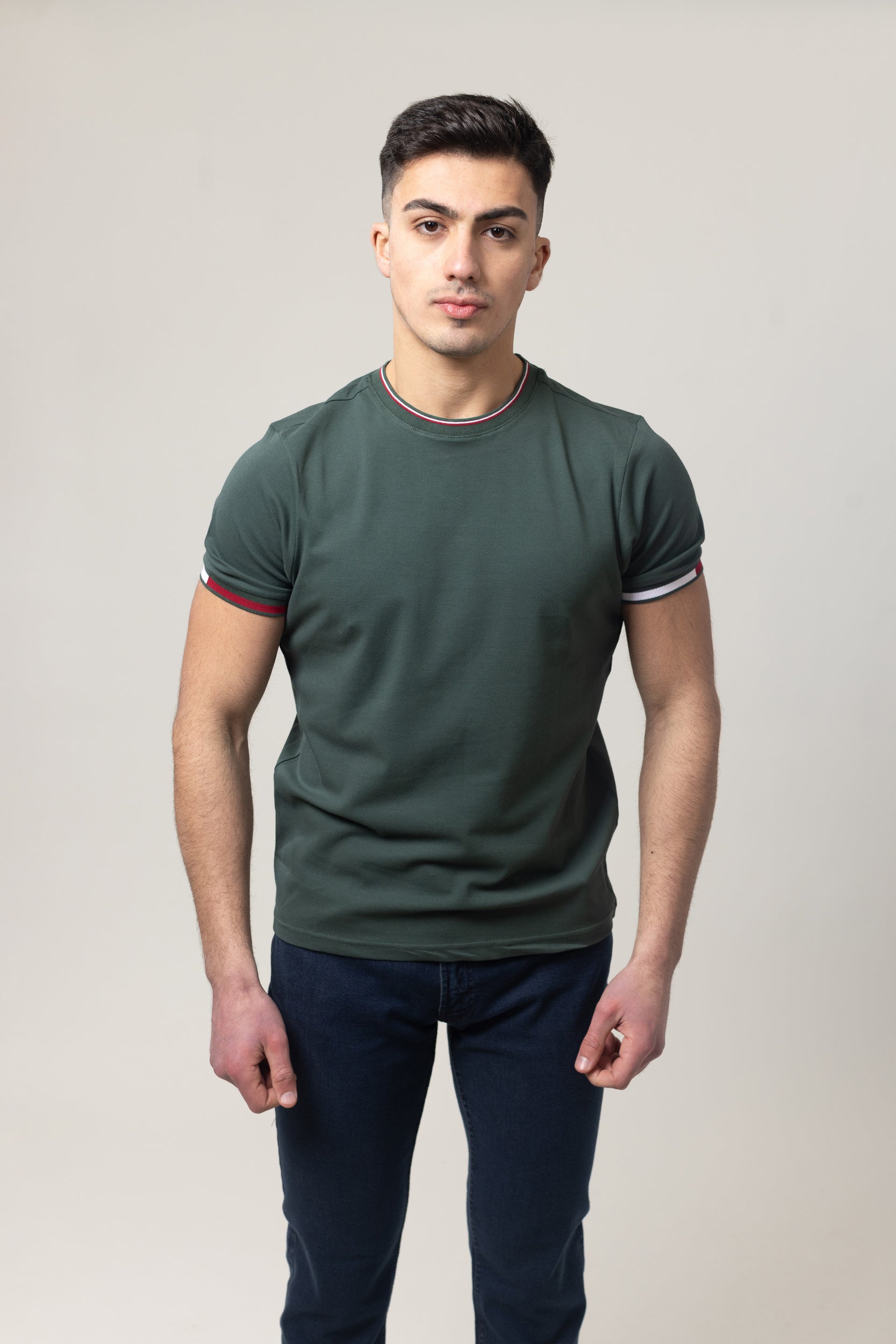 Pique Round Neck - Green