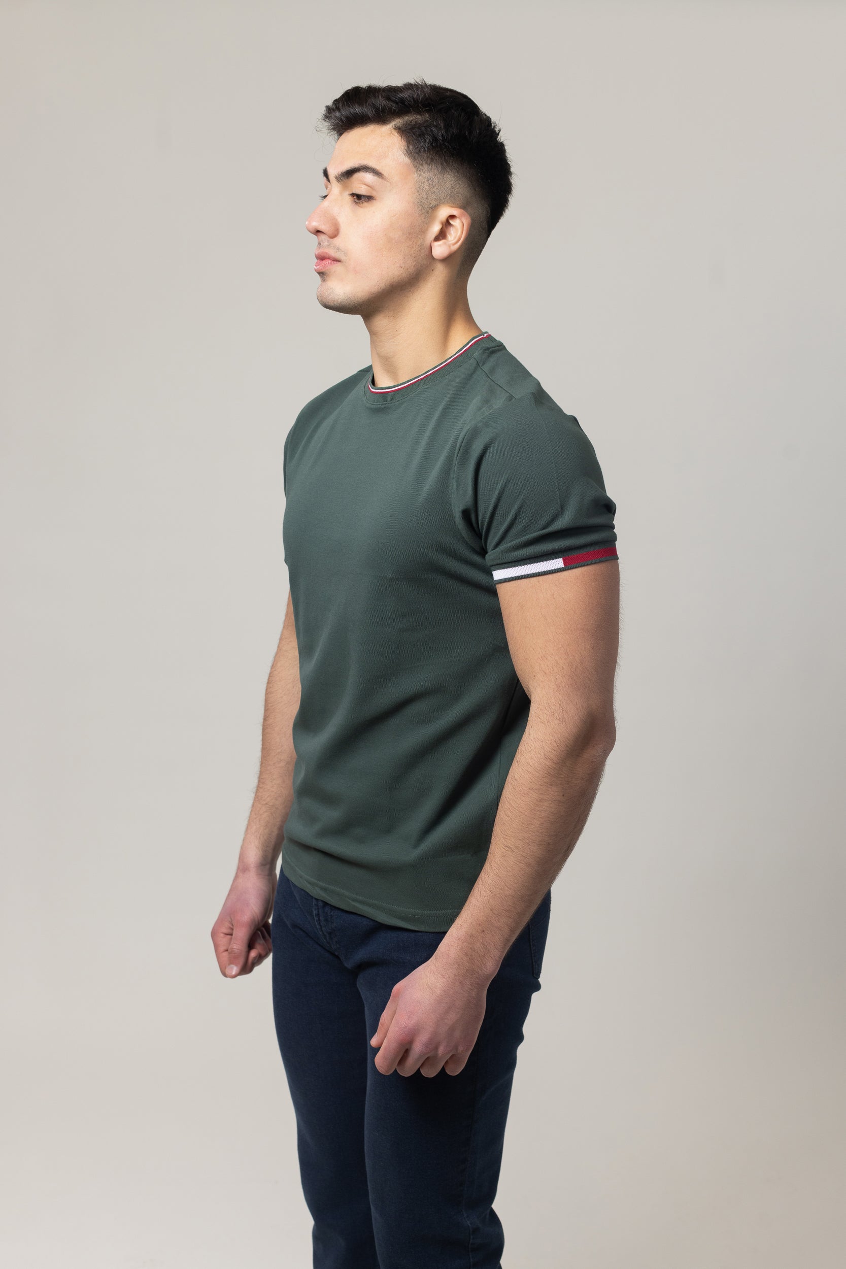 Pique Round Neck - Green