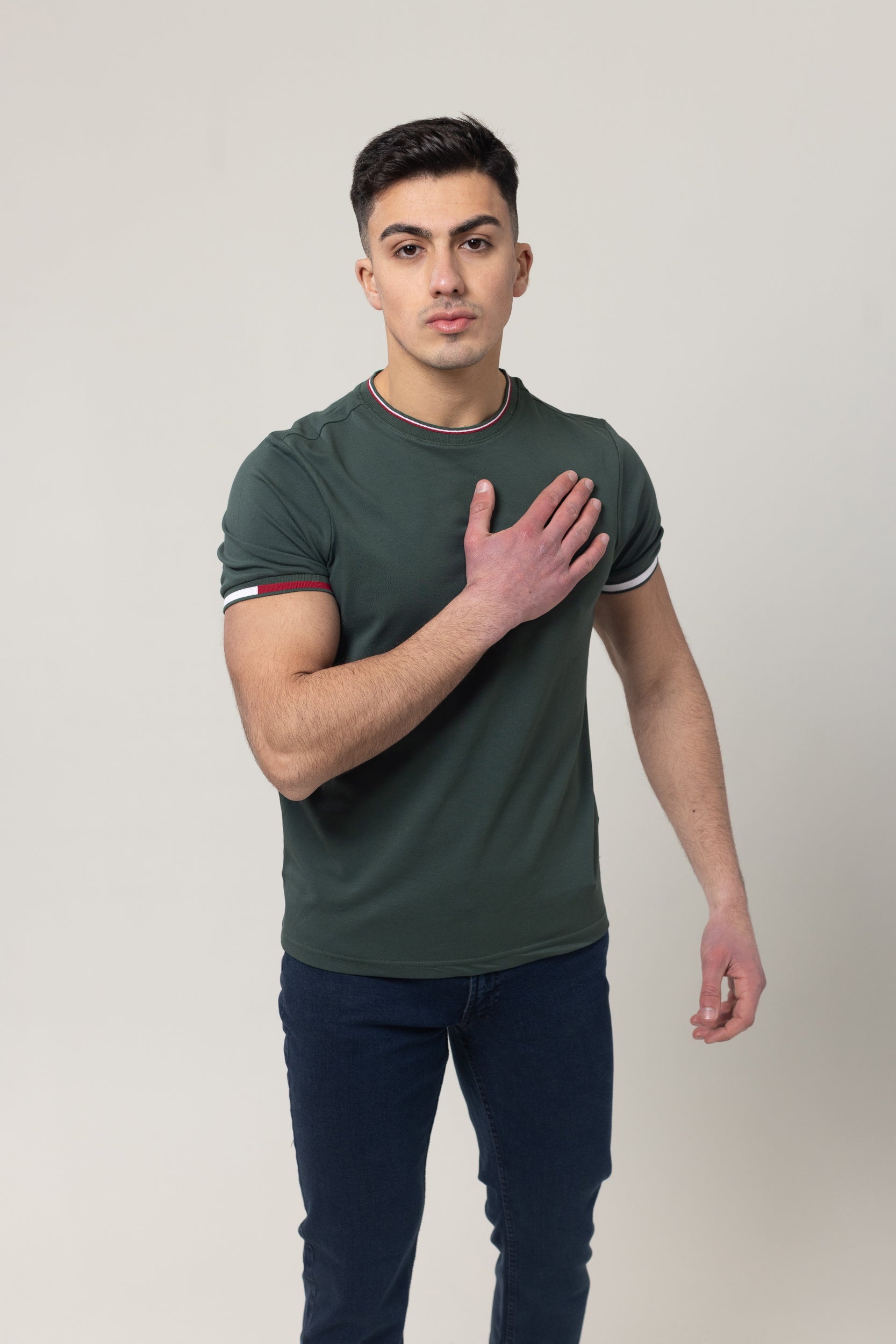 Pique Round Neck - Green