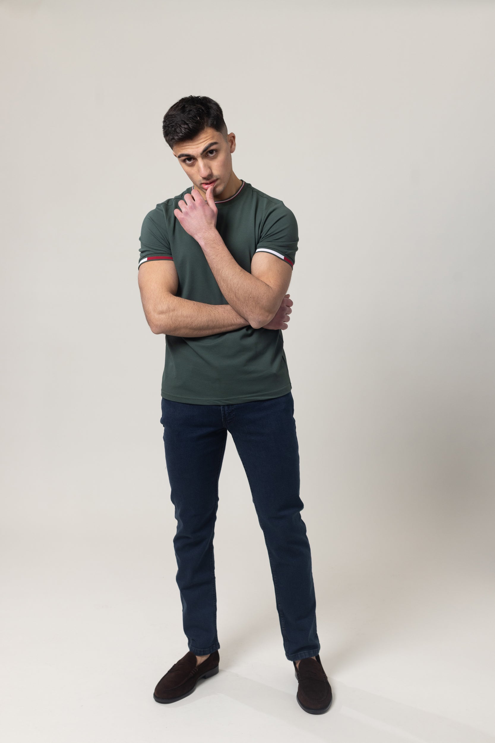 Pique Round Neck - Green