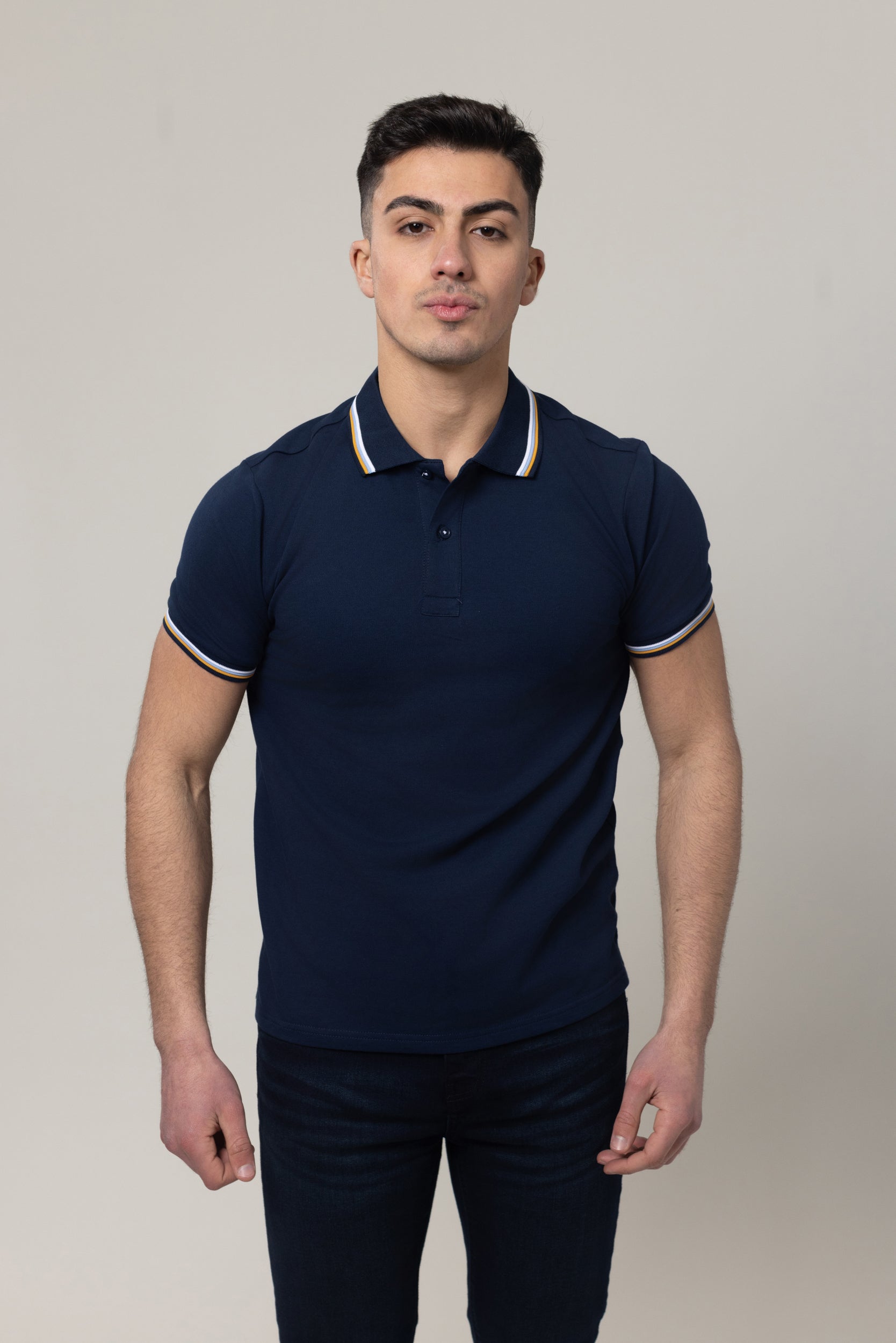 Pique Polo T-Shirt - Navy