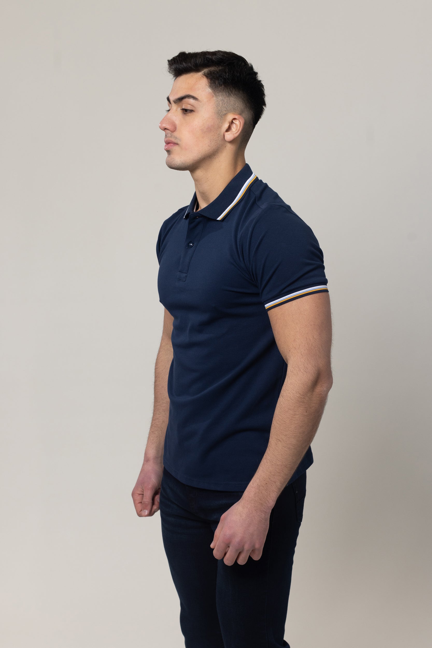 Pique Polo T-Shirt - Navy