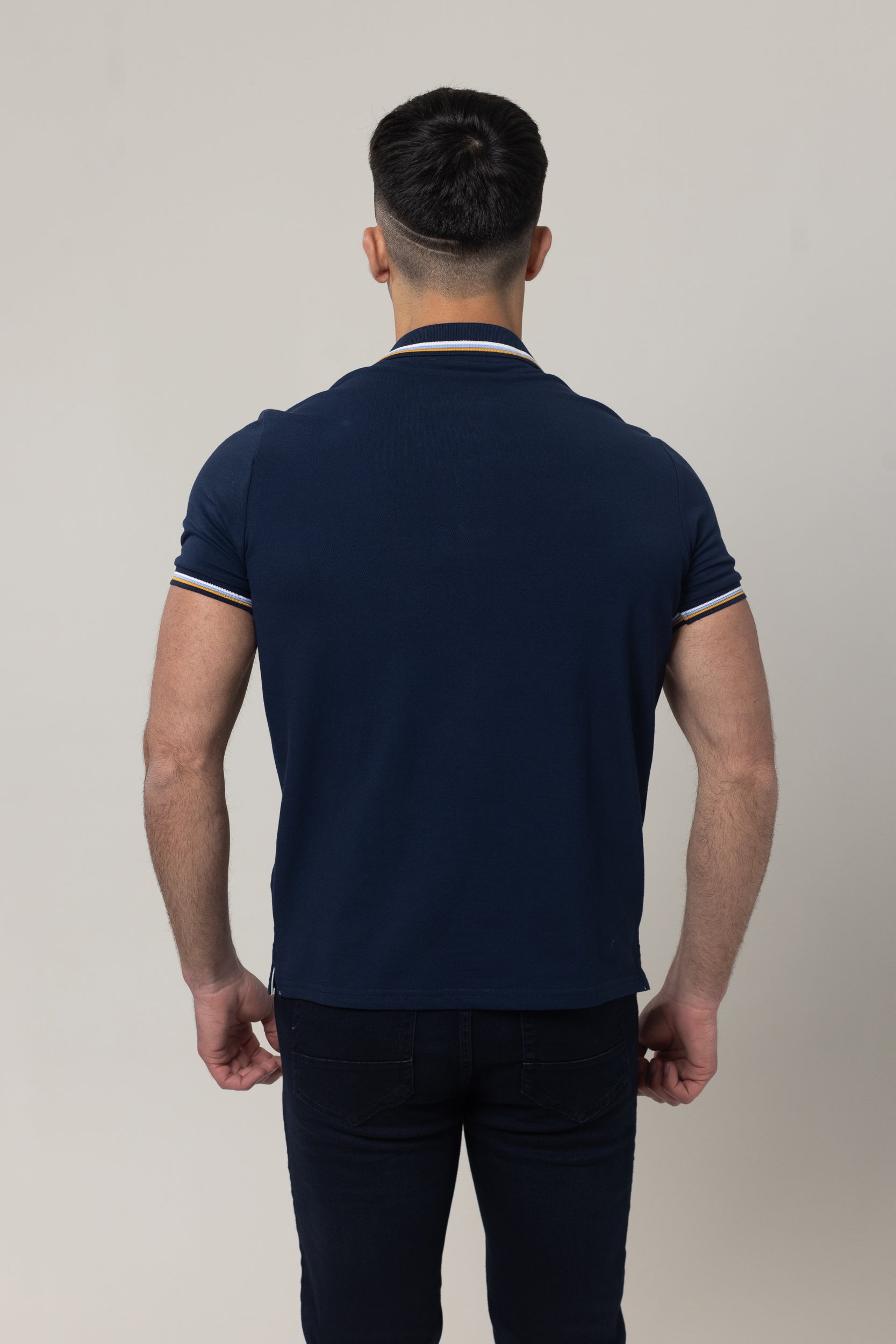 Pique Polo T-Shirt - Navy