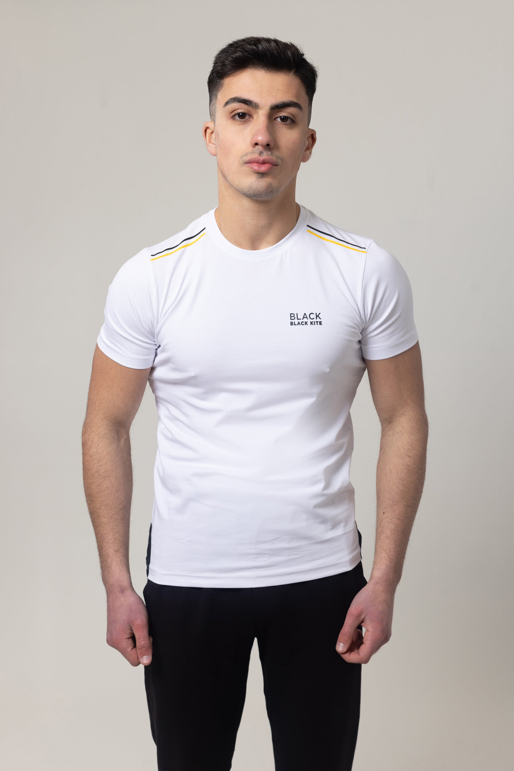 T-Shirt Cotton Lycra Round Neck - White