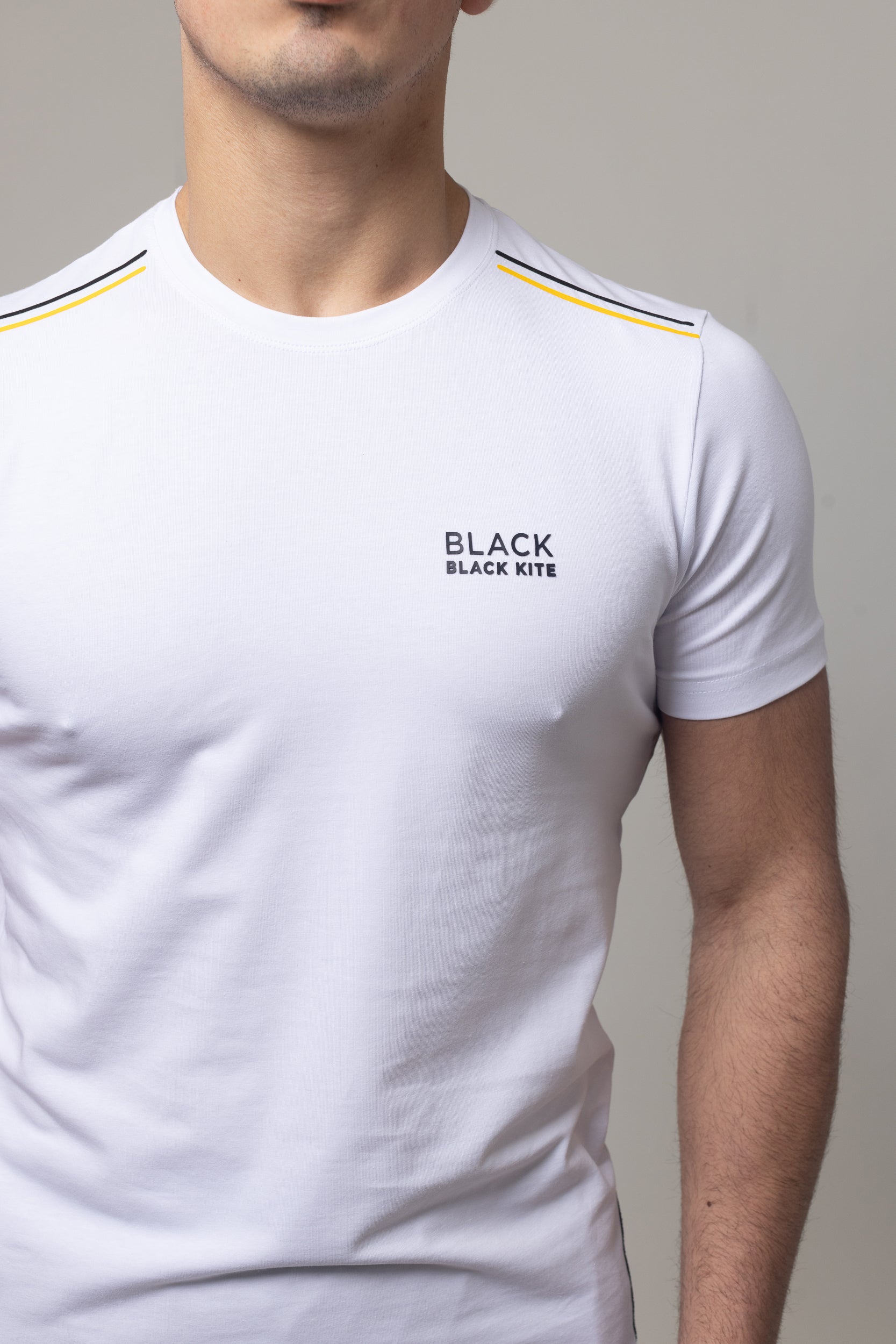 T-Shirt Cotton Lycra Round Neck - White
