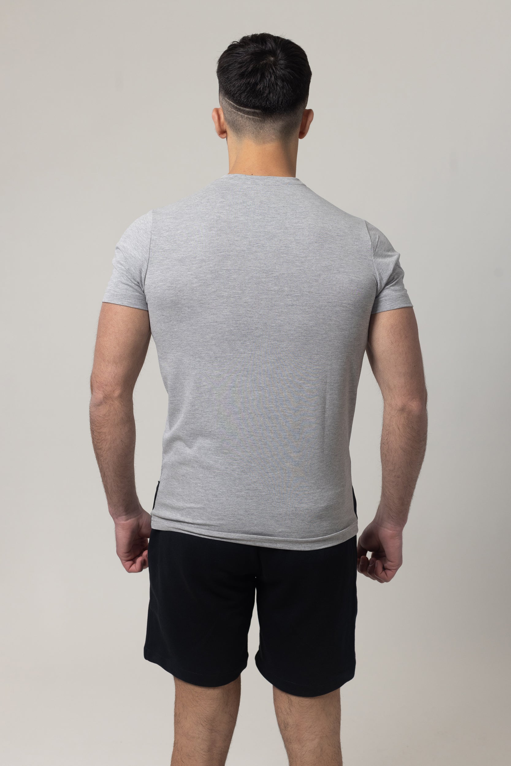 T-Shirt Cotton Lycra Round Neck - Grey