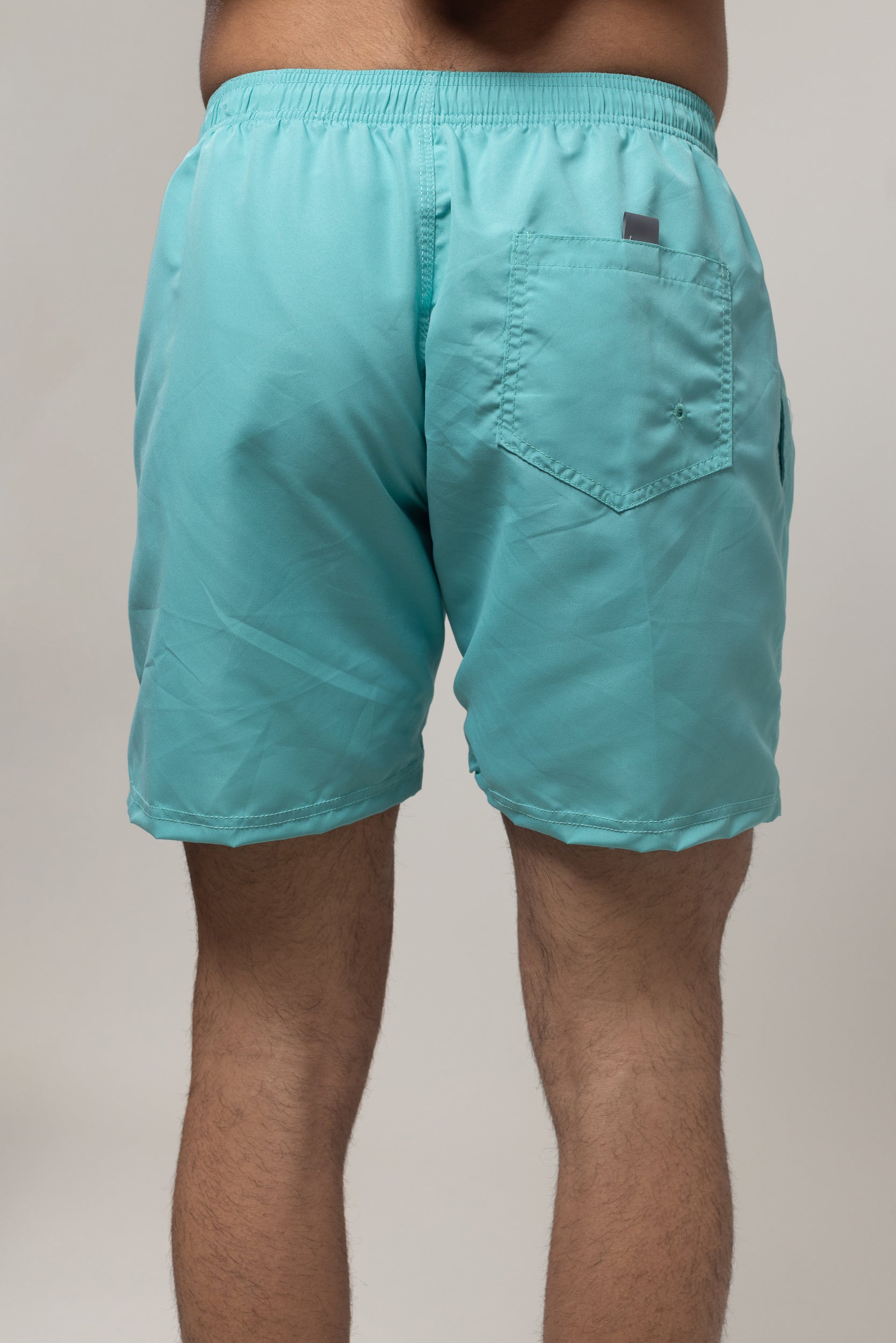 Plain Swim Shorts - Aqua