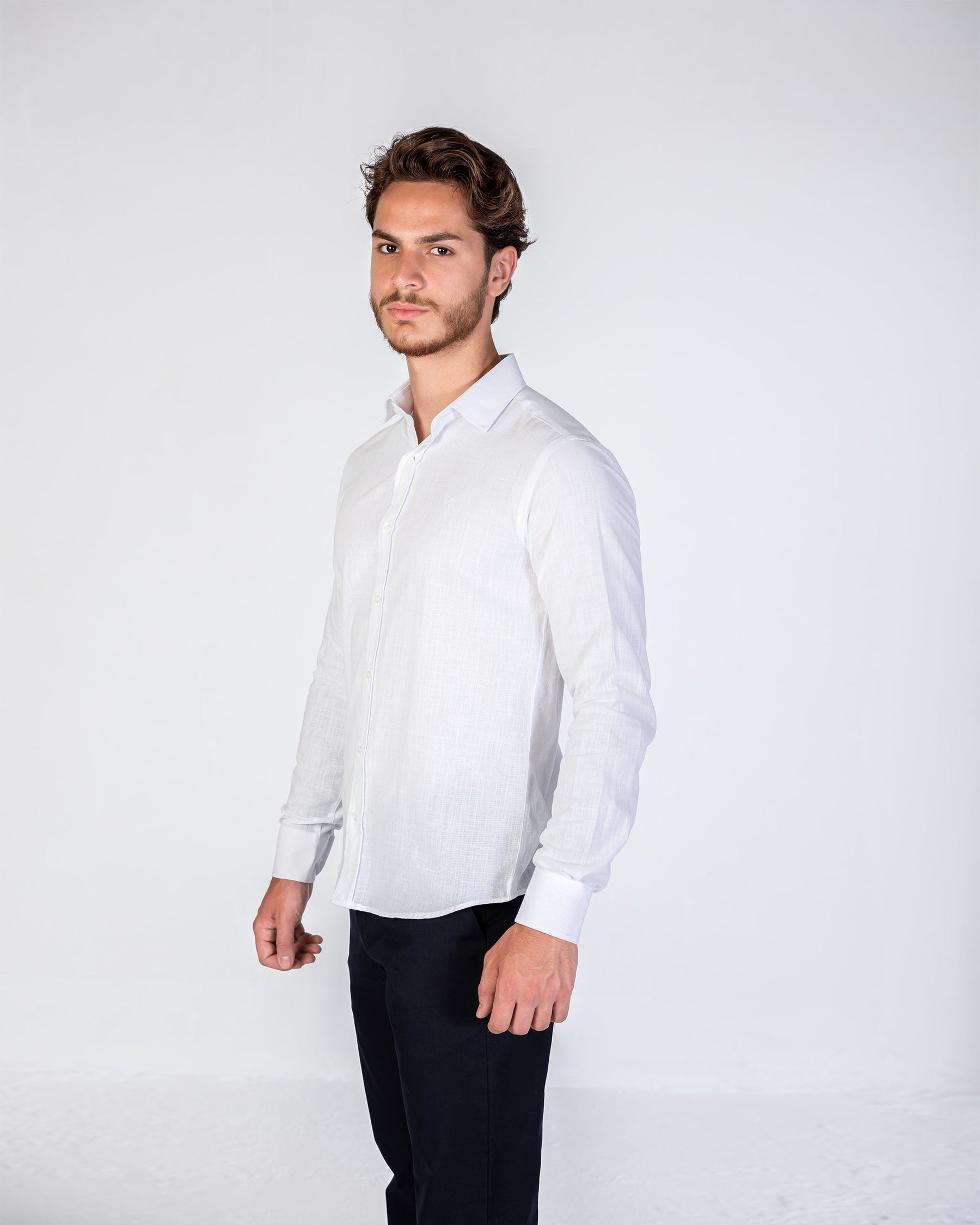 Shirt Linen Cotton - White
