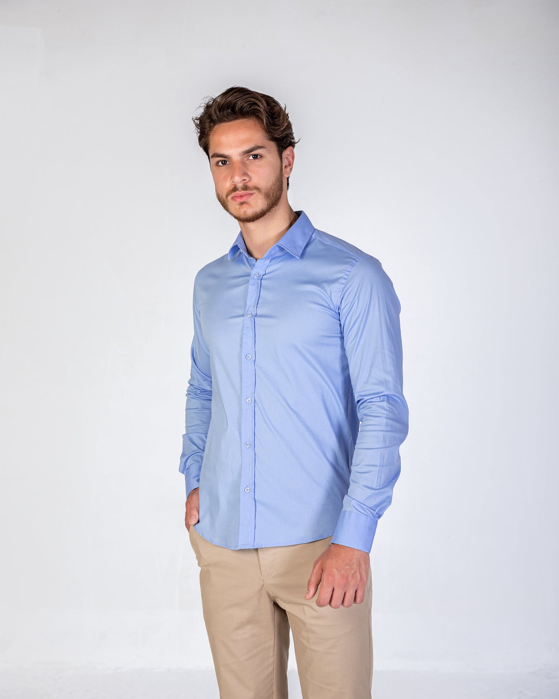 Shirt Poplin - Blue