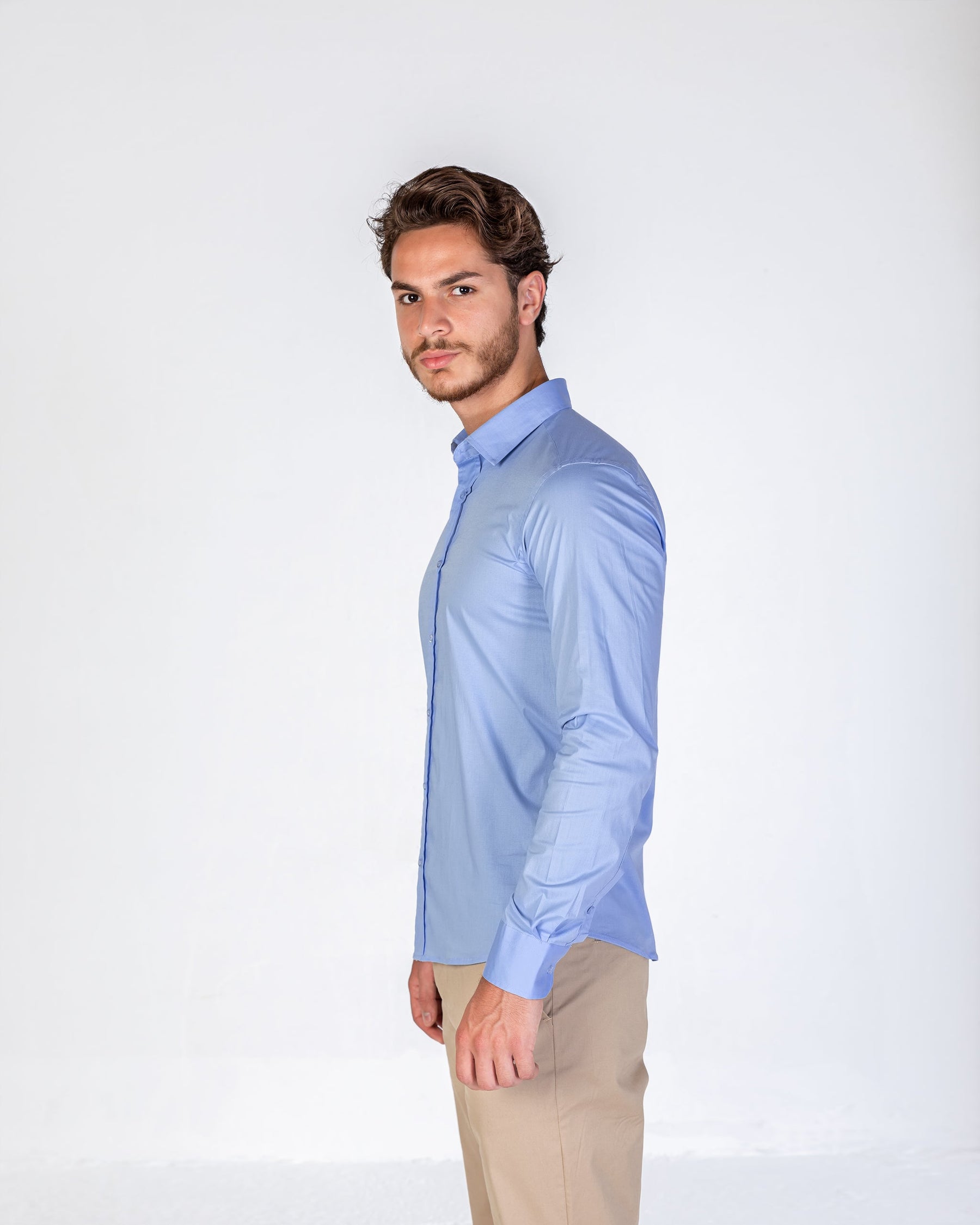 Shirt Poplin - Blue