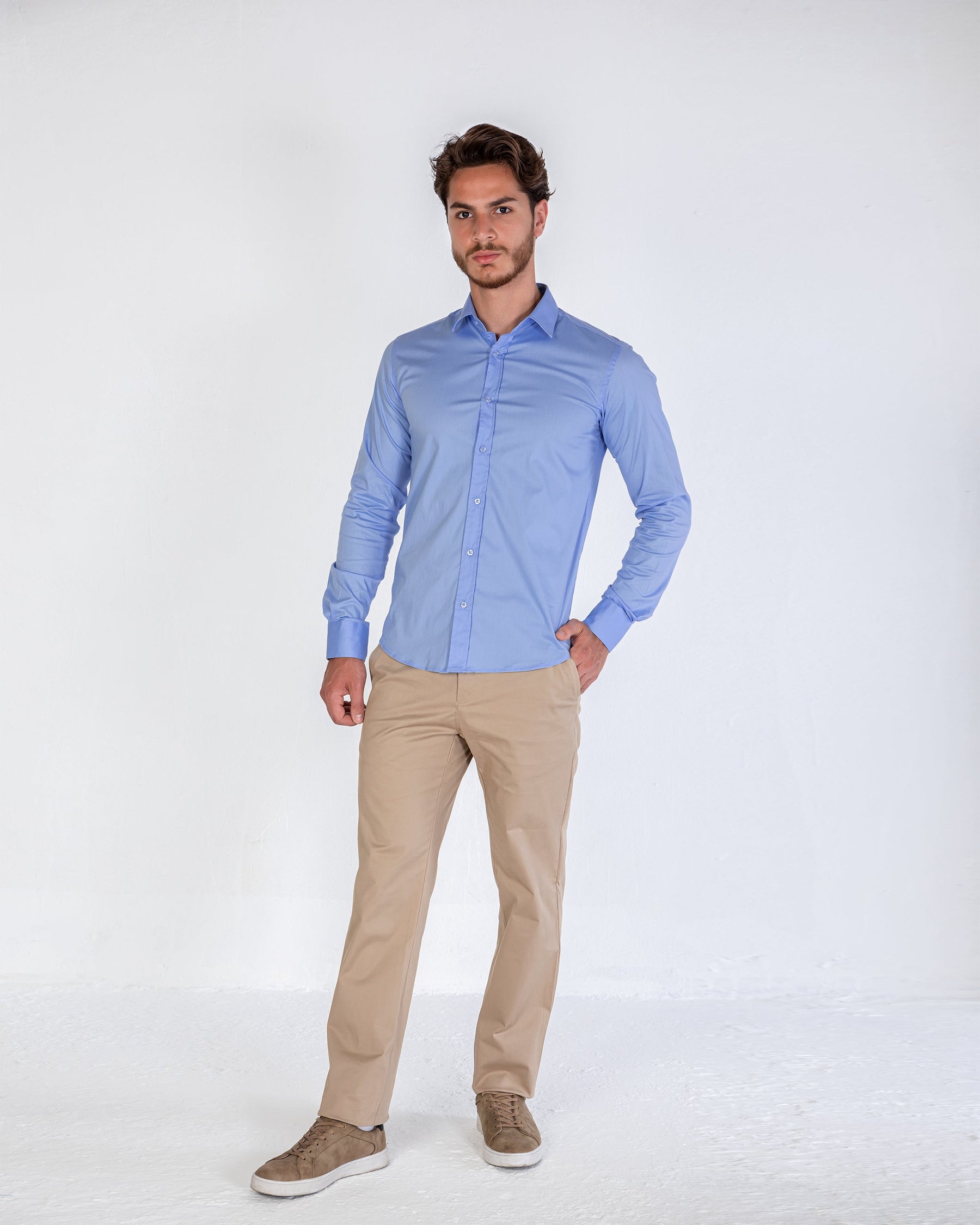 Shirt Poplin - Blue
