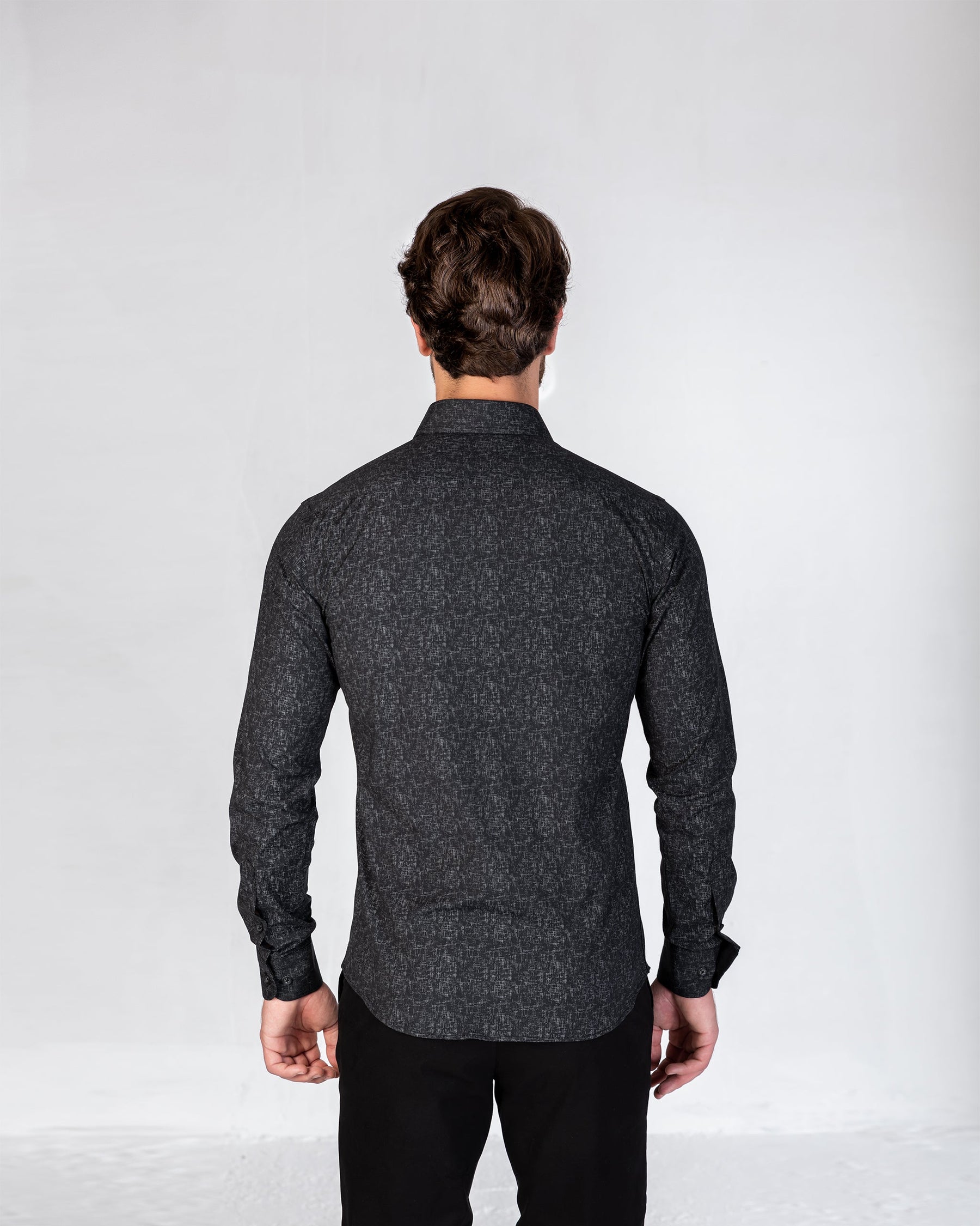 Shirt Printed Cotton - Black