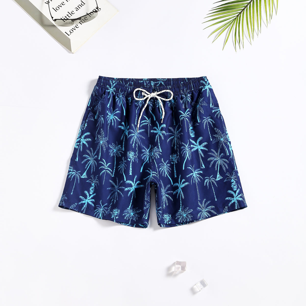 Printed Swim Shorts - Palm Tree