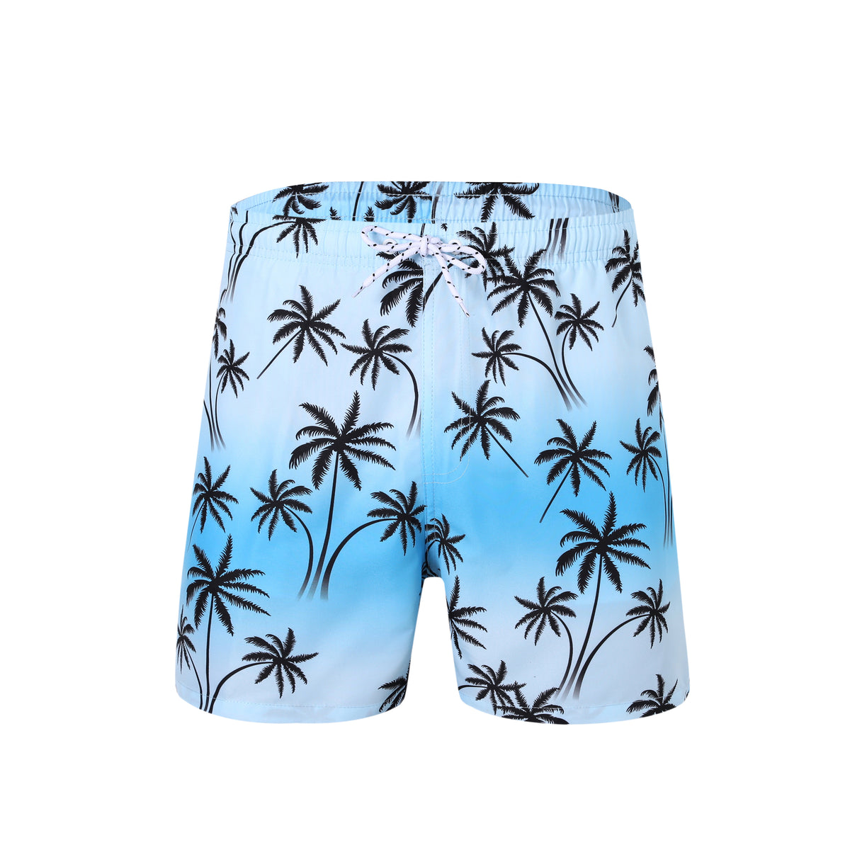 Printed Swim Shorts - Palm Tree Aqua