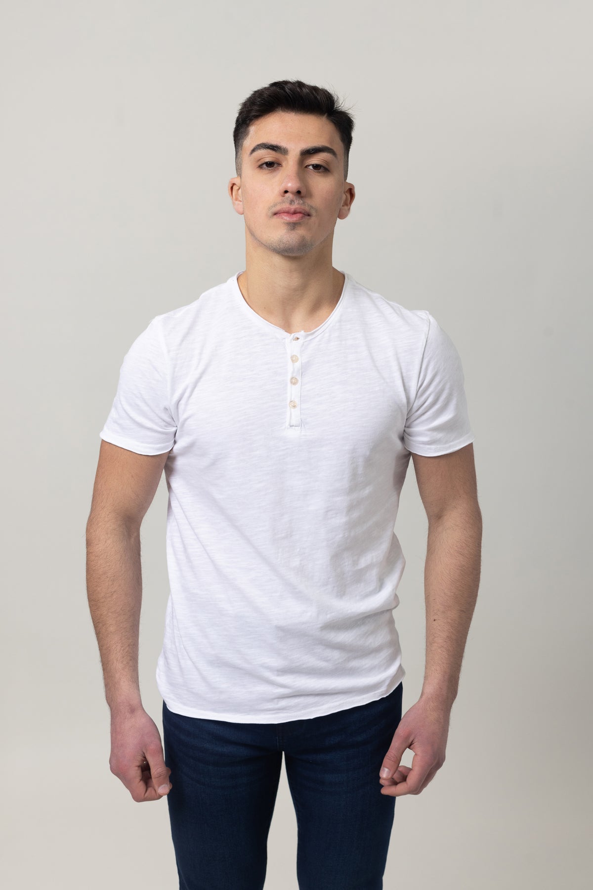 Washer Round Neck T-Shirt - White