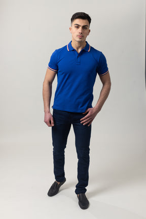 Pique Polo T-Shirt - Royal Blue