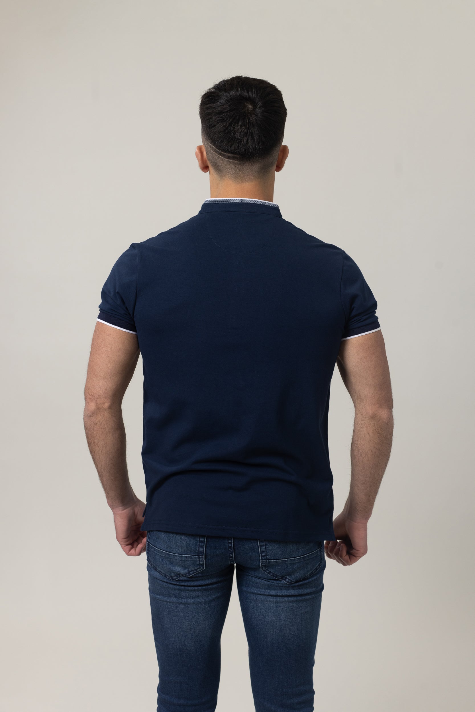 Pique Polo T-Shirt - Navy