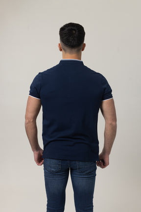 Pique Polo T-Shirt - Navy