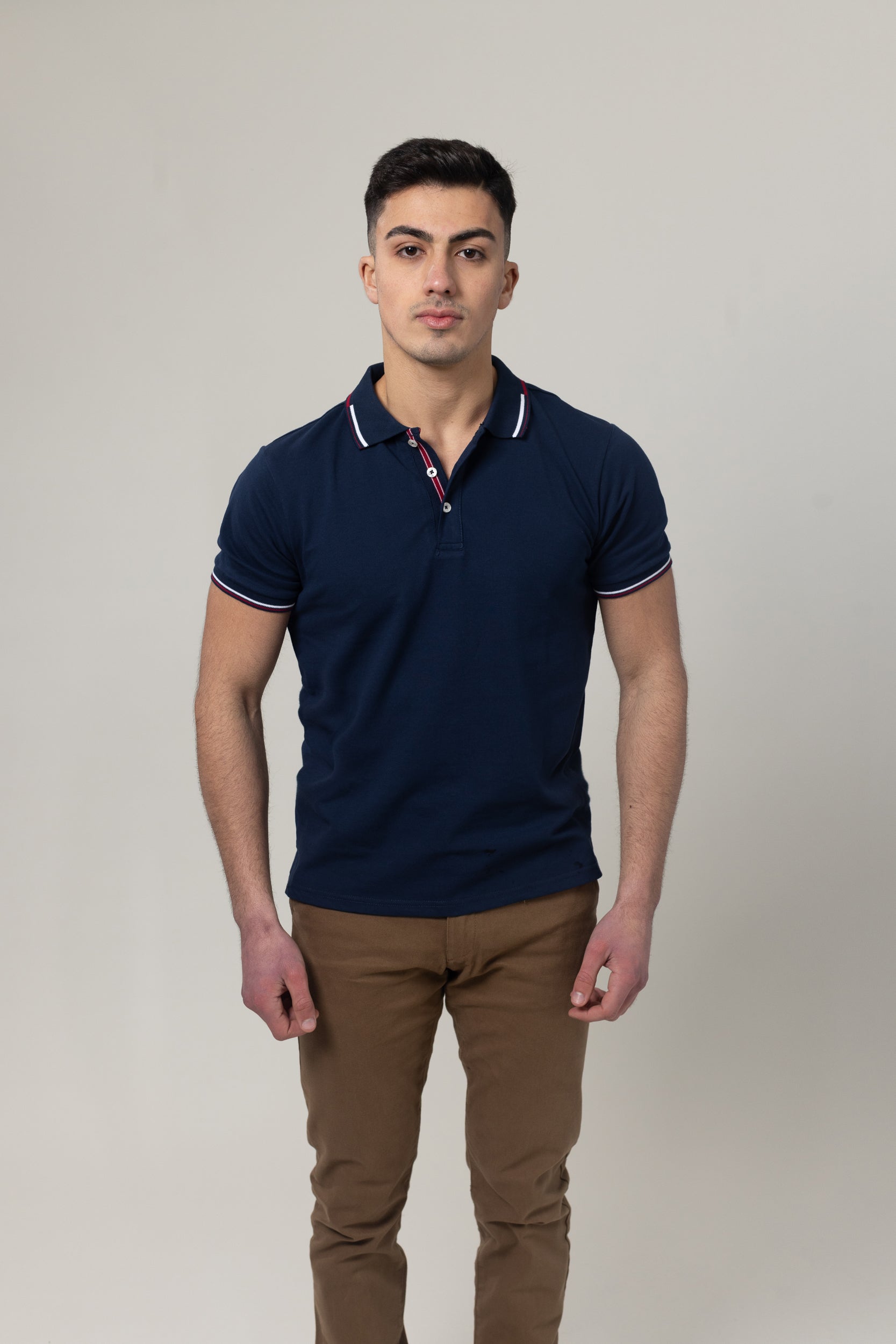 Pique Polo T-Shirt - Navy