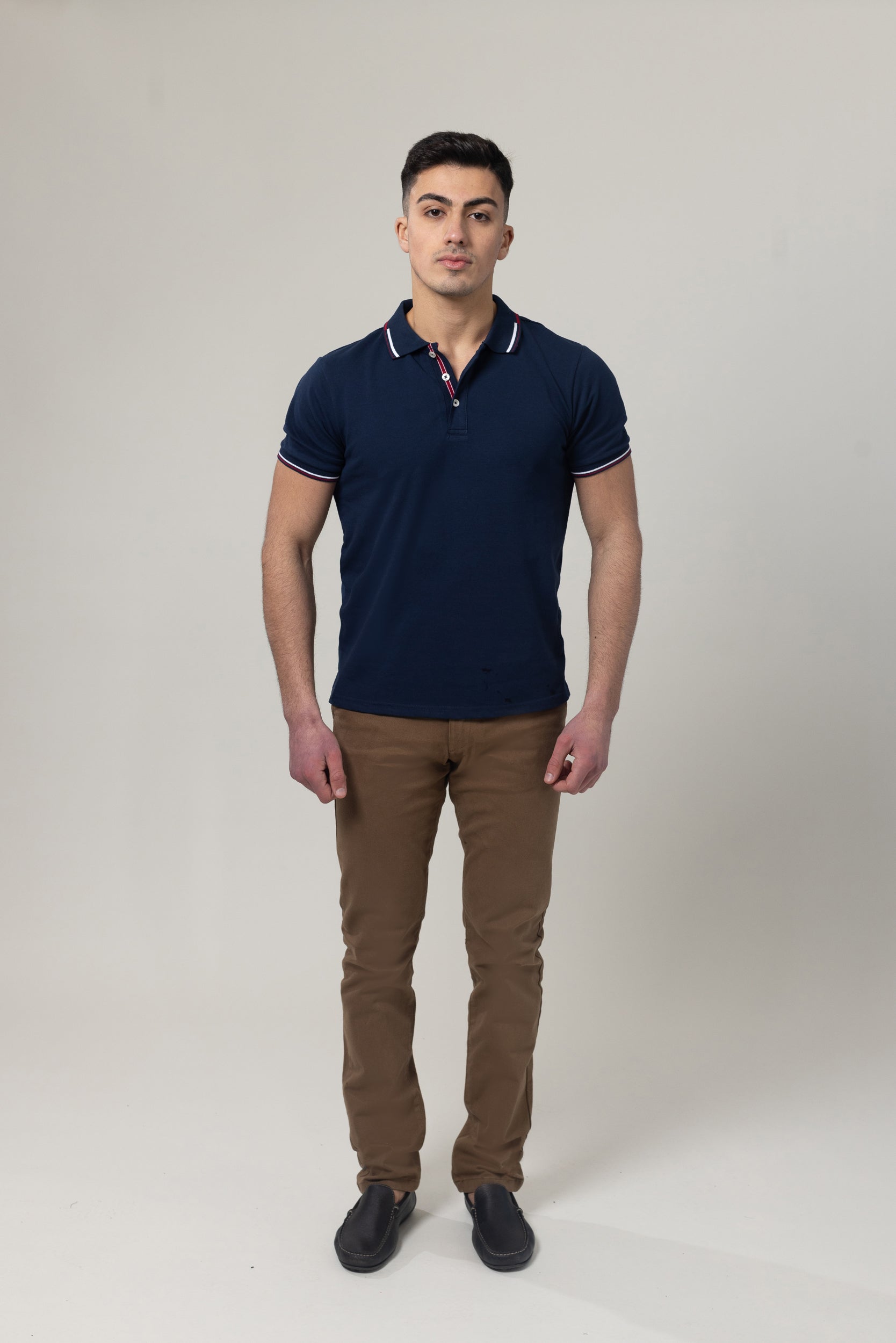 Pique Polo T-Shirt - Navy