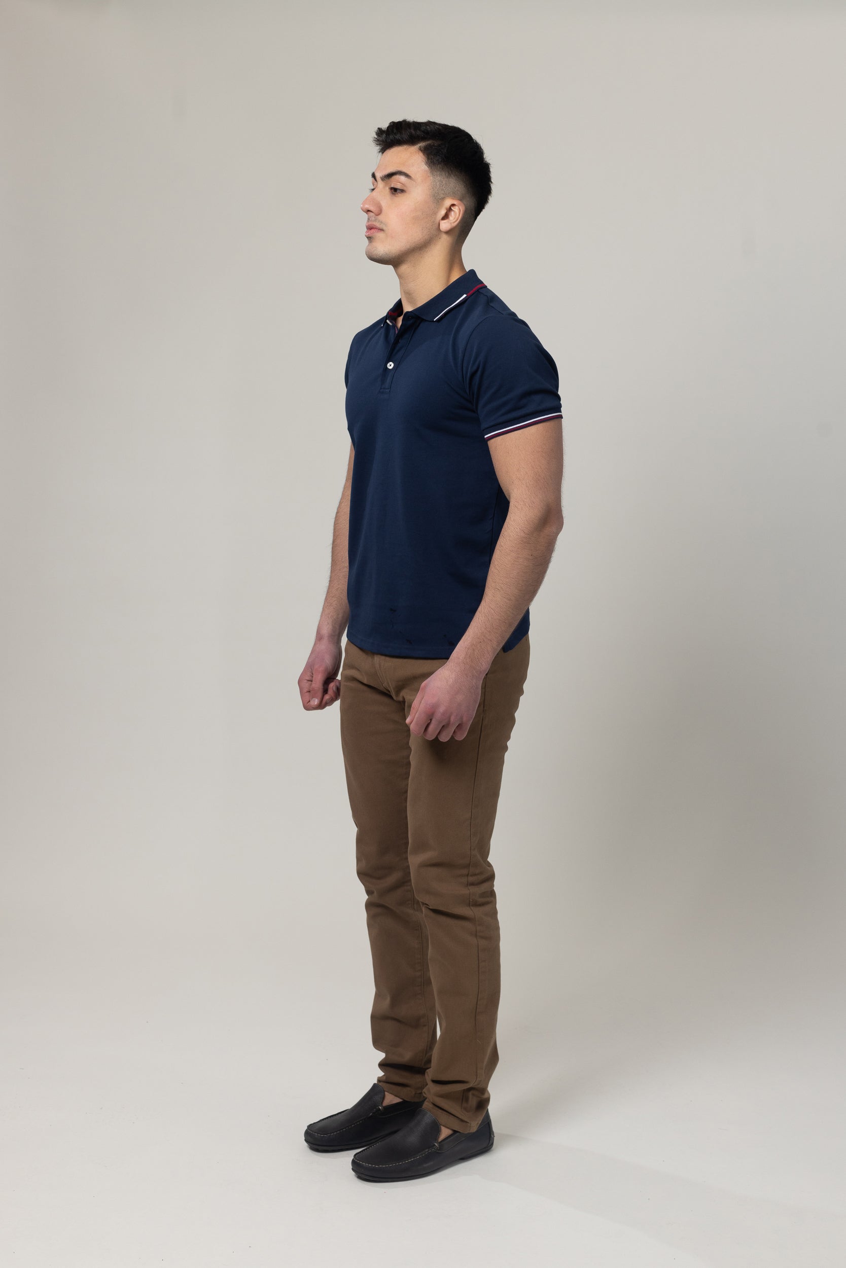 Pique Polo T-Shirt - Navy