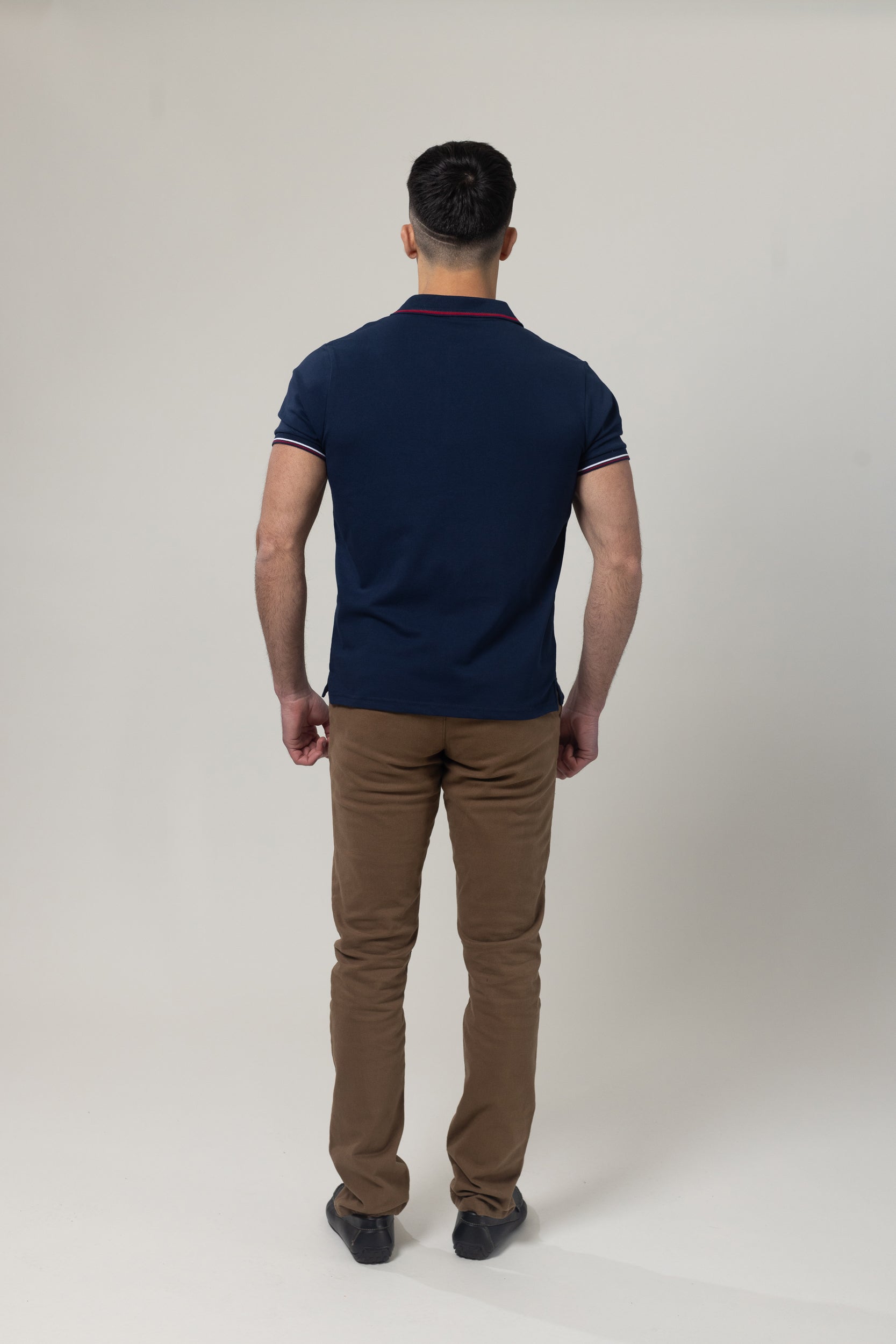 Pique Polo T-Shirt - Navy