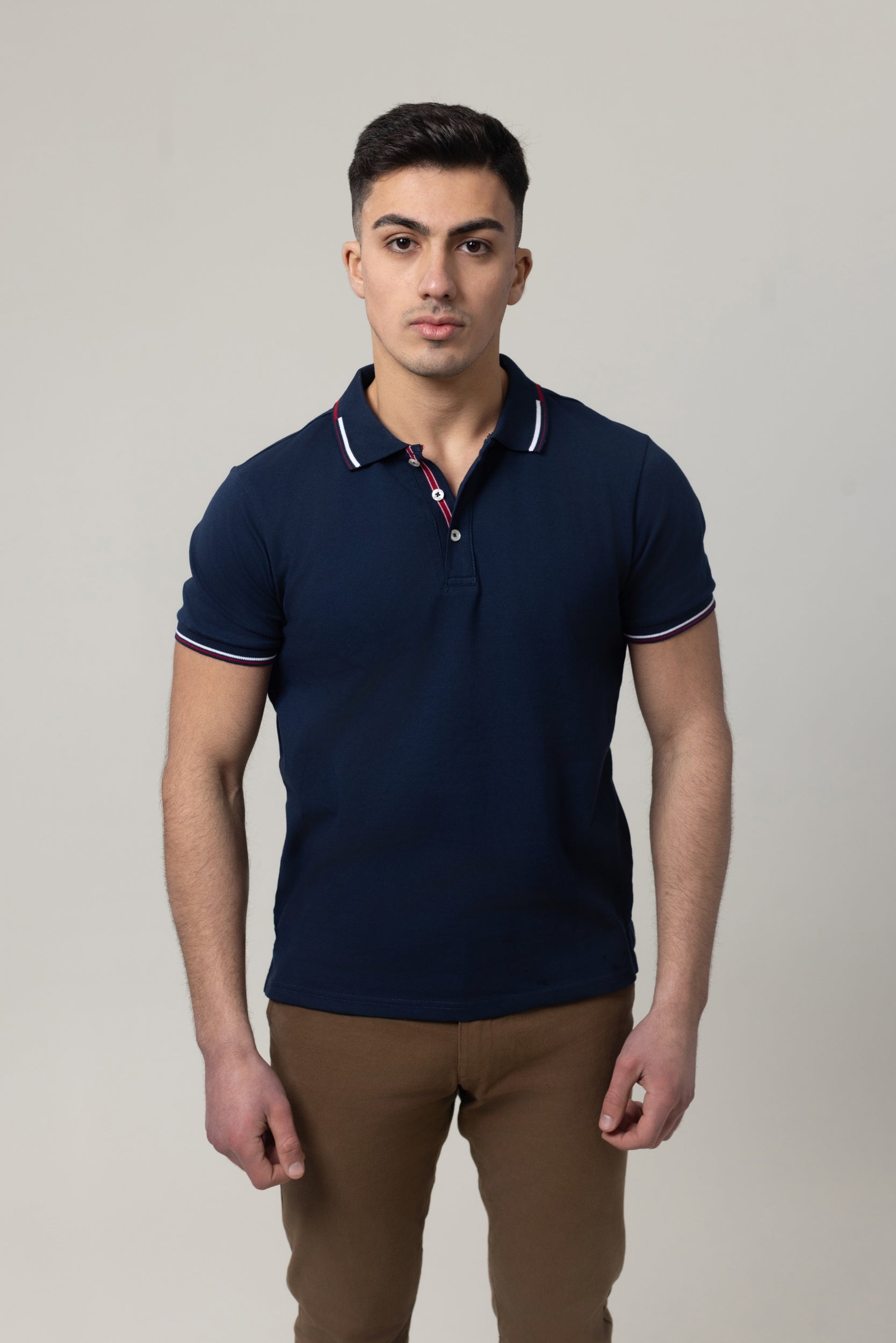 Pique Polo T-Shirt - Navy