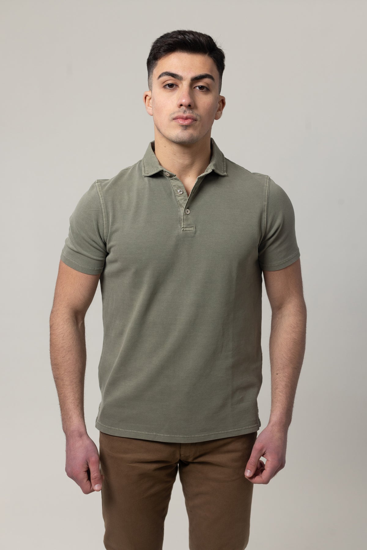 Washer Pique Polo - Green