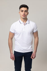 Pique Polo T-Shirt - White