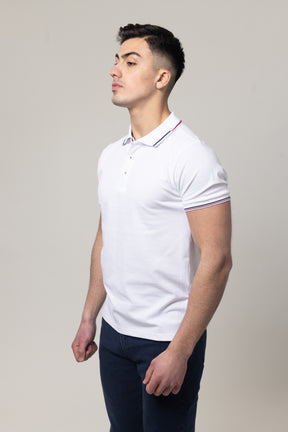 Pique Polo T-Shirt - White