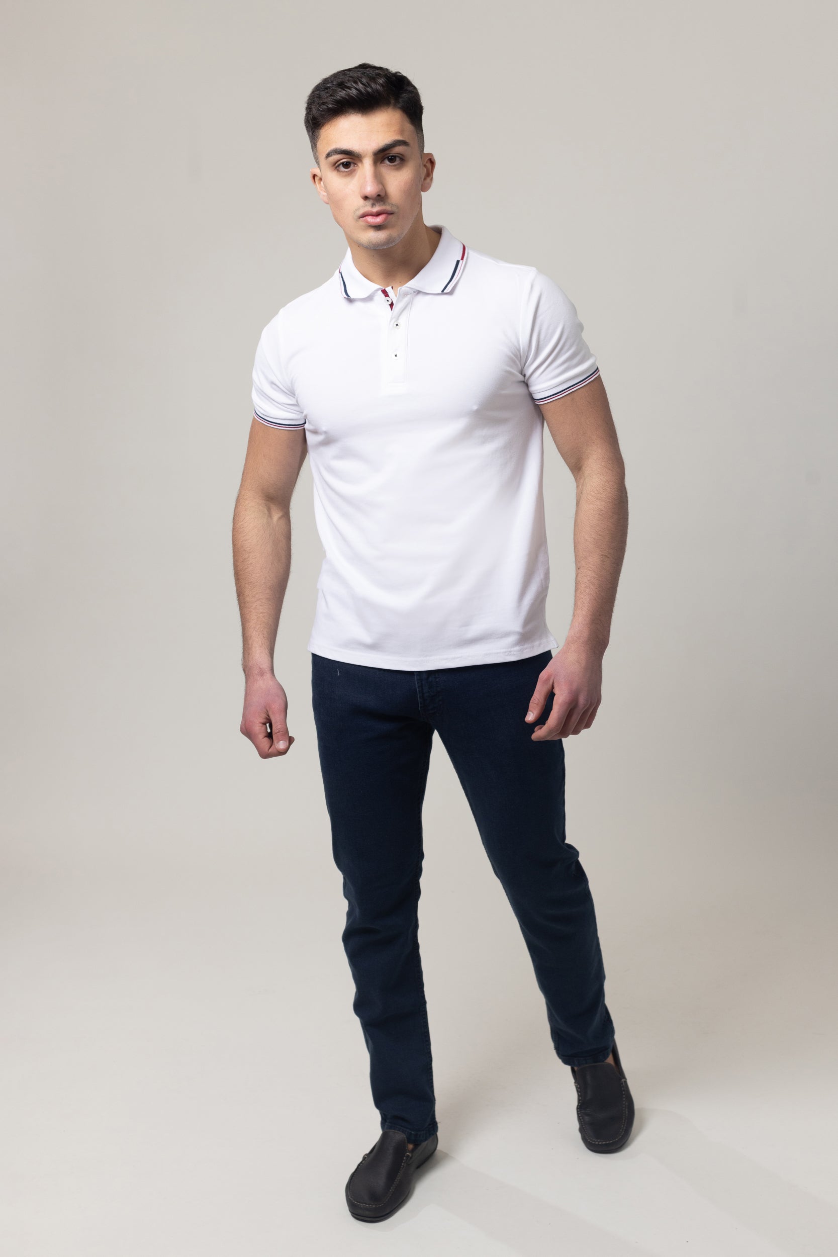 Pique Polo T-Shirt - White