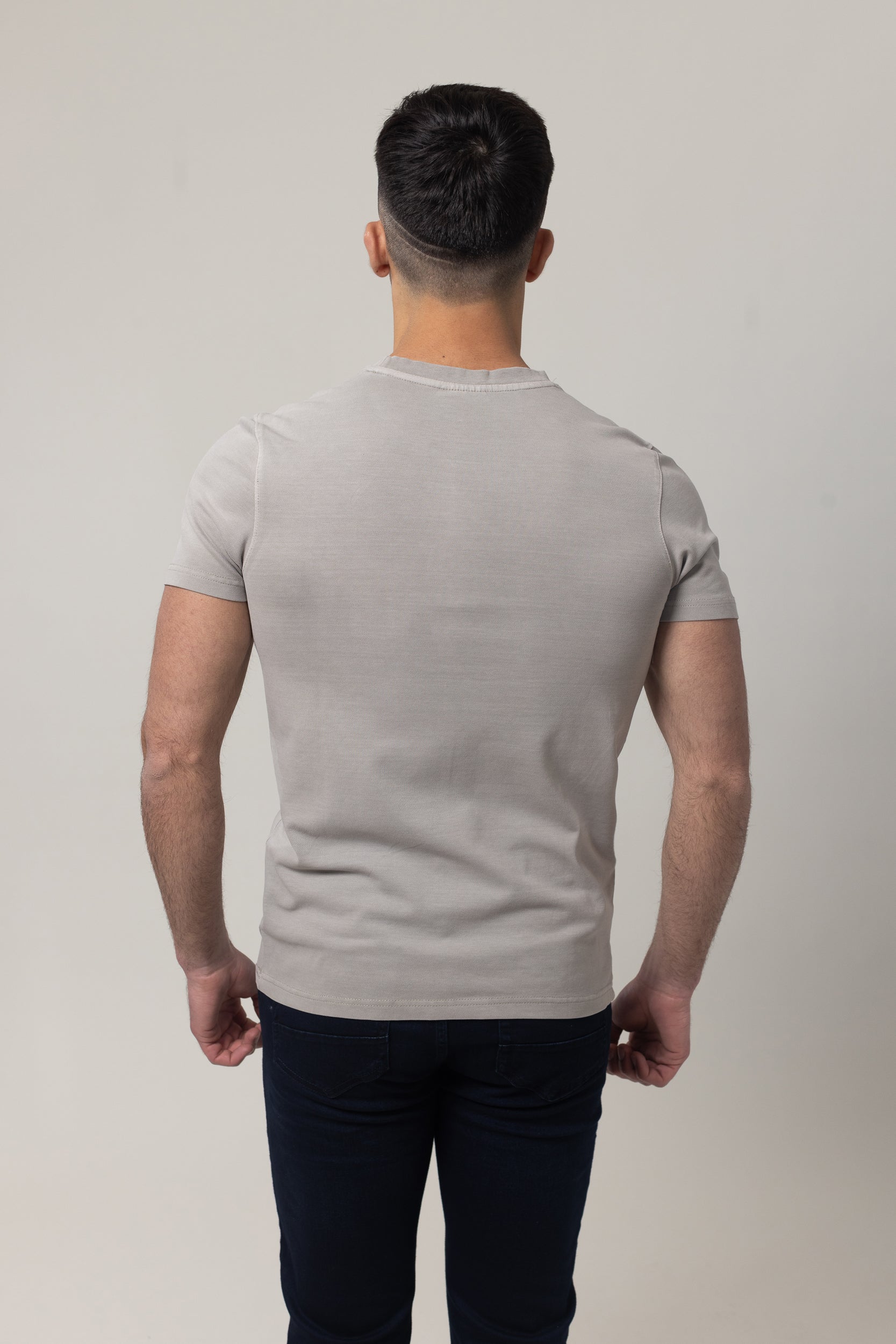 Washer Round Neck Pique - Sand