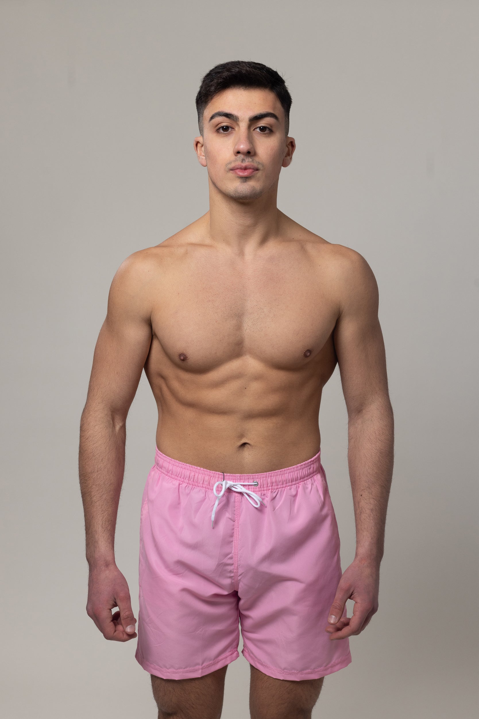 Plain Swim Shorts - Pink